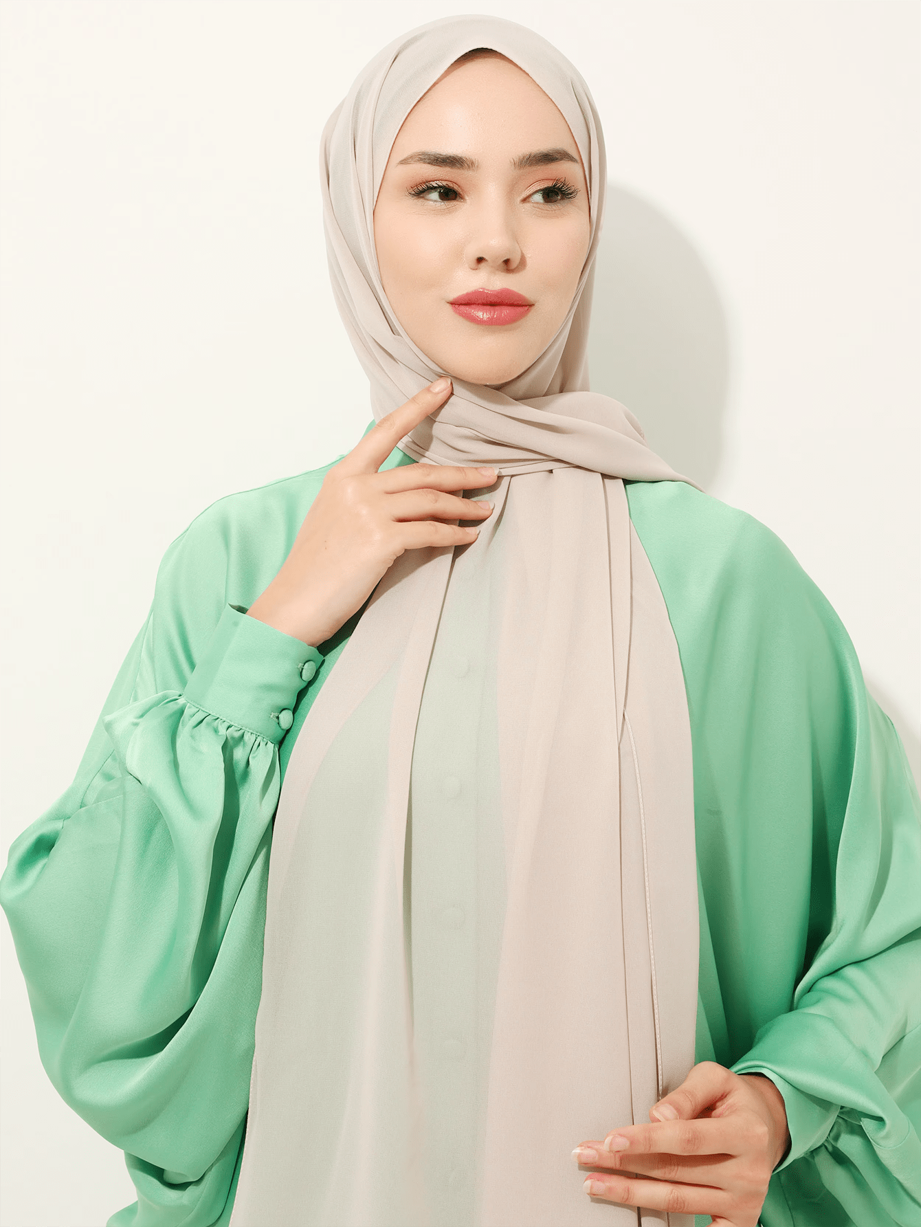 Solid Chiffon Hijab Scarf