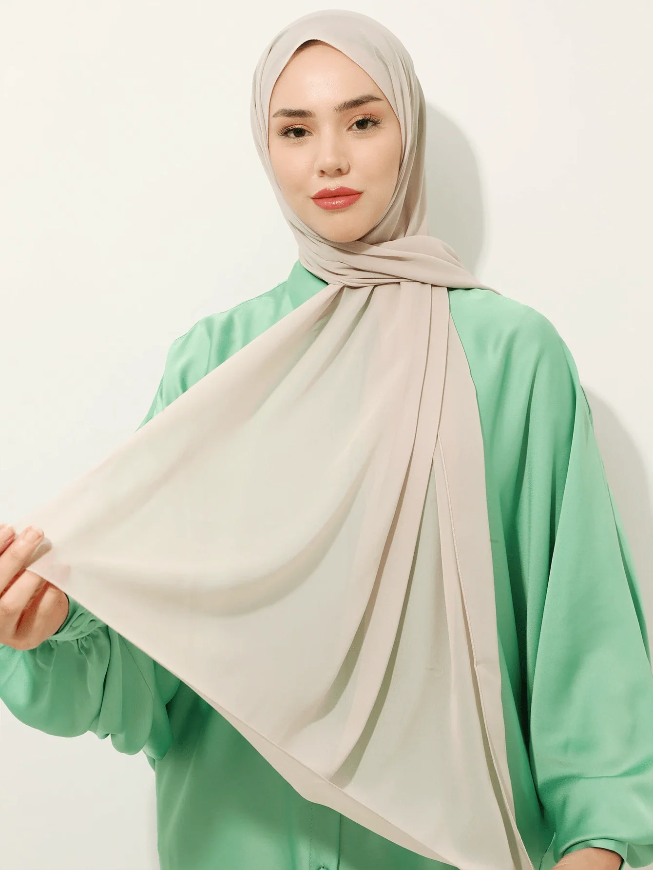 Solid Color Chiffon Hijab Scarf