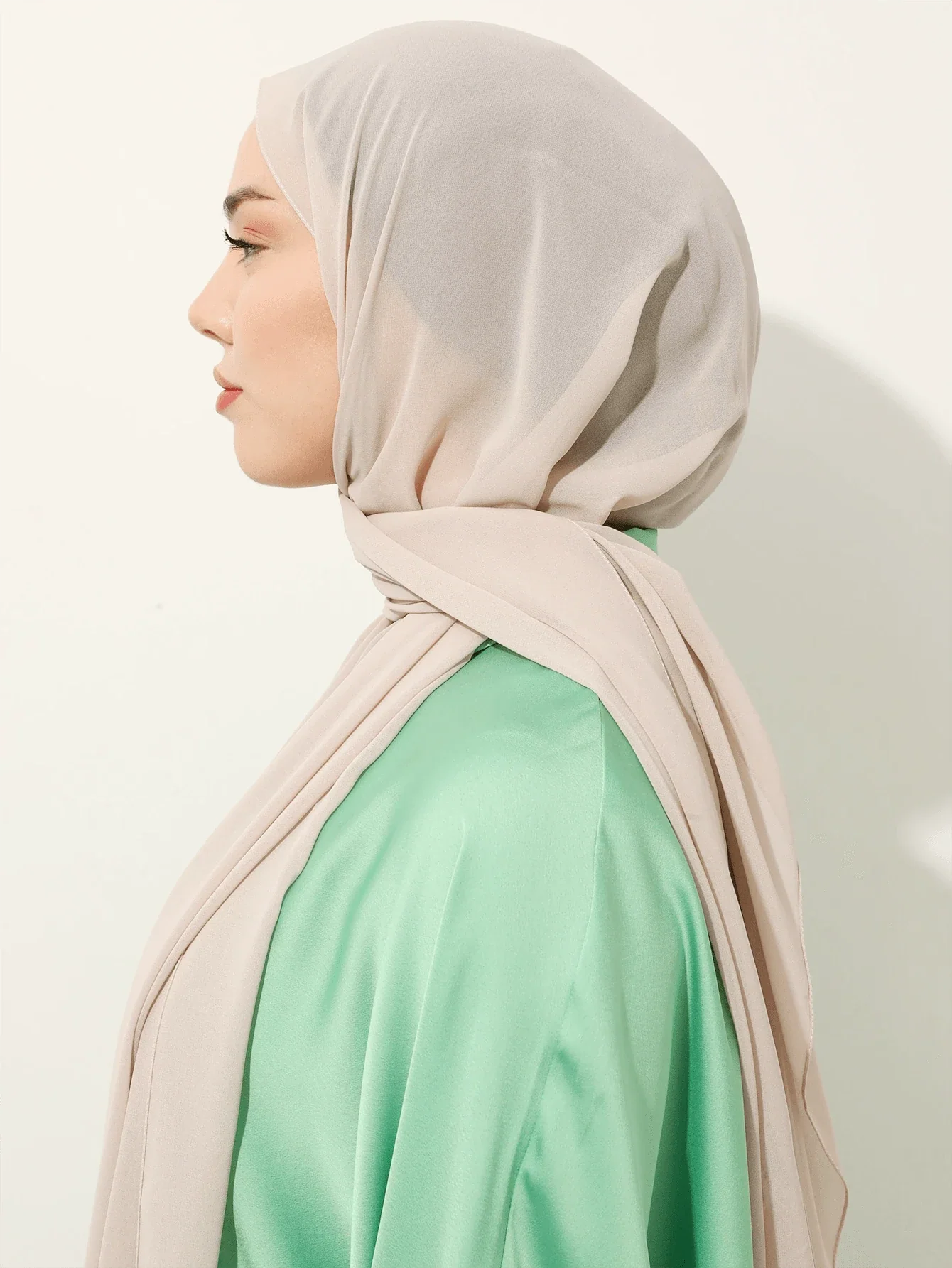 Solid Color Chiffon Scarf