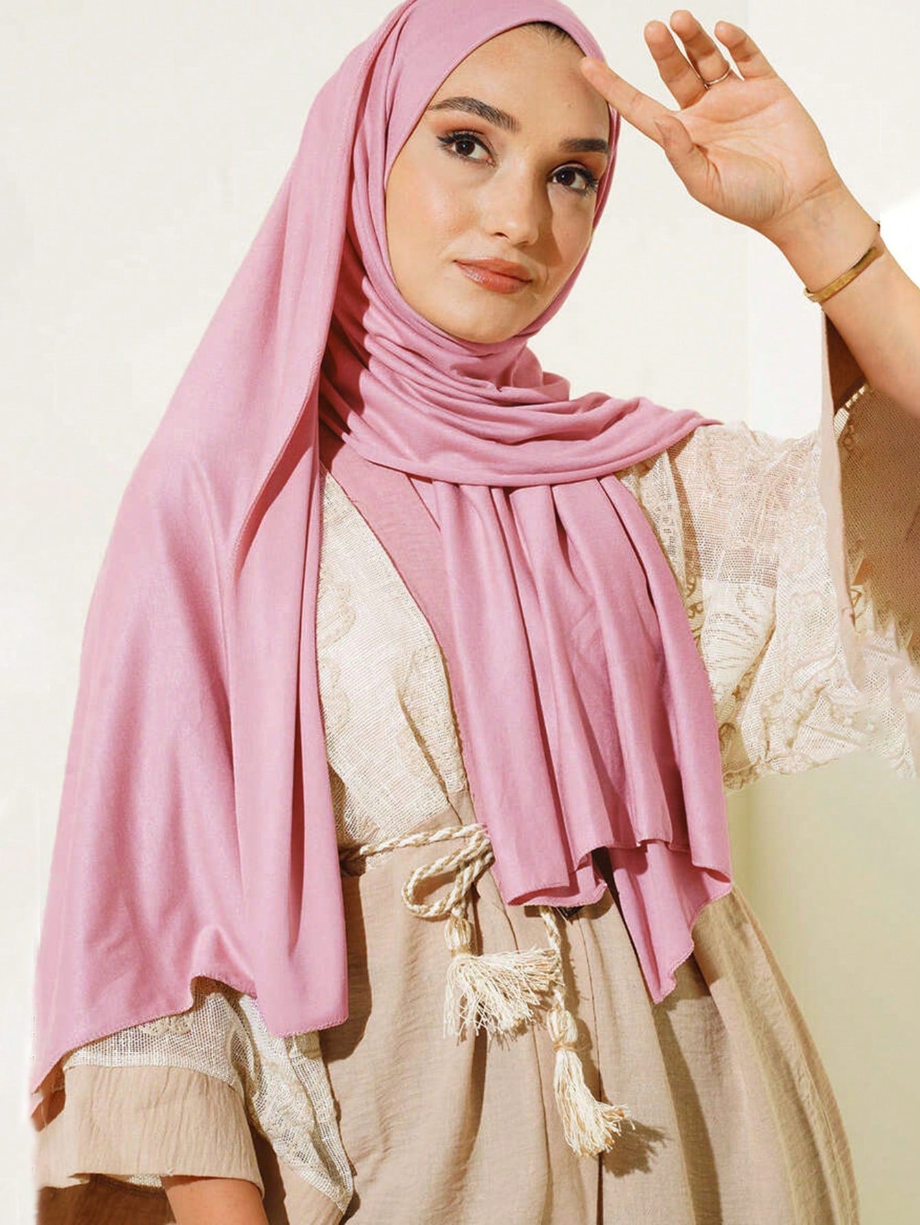 Large Solid Color Hijab Scarf