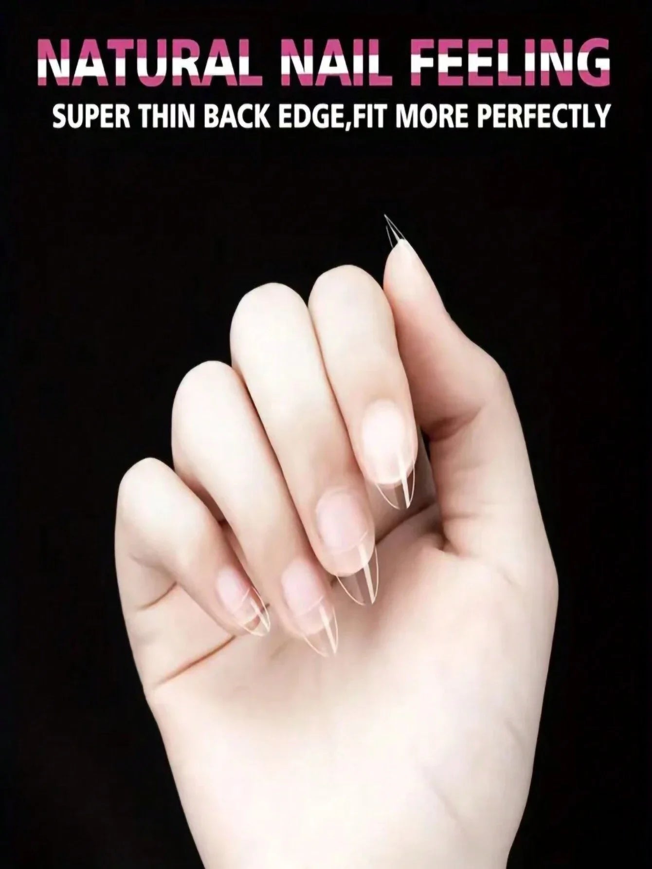 240pcs Almond Shaped False Nails