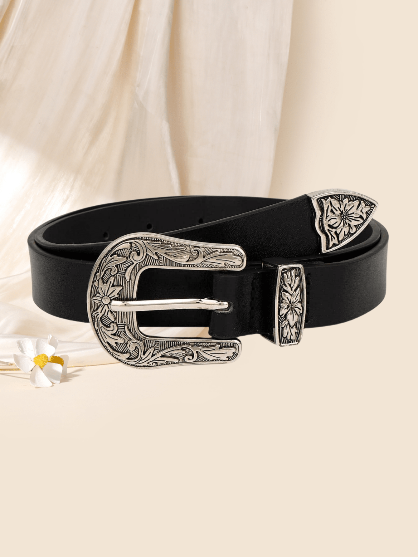Boho Western Women Buckle Belt