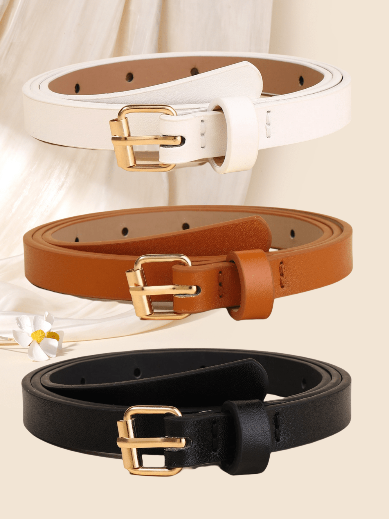 Women's Vintage Square Buckle Belts