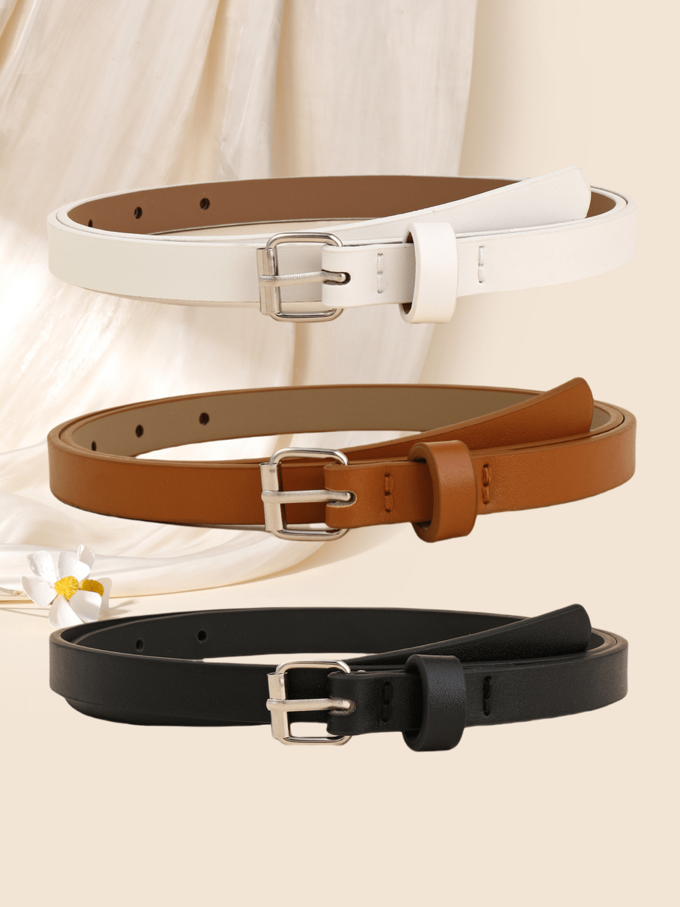 Women's Vintage Square Buckle Belts
