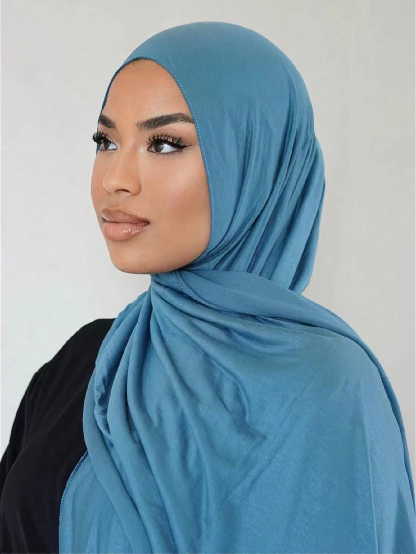 Soft Solid Color Jersey Hijab