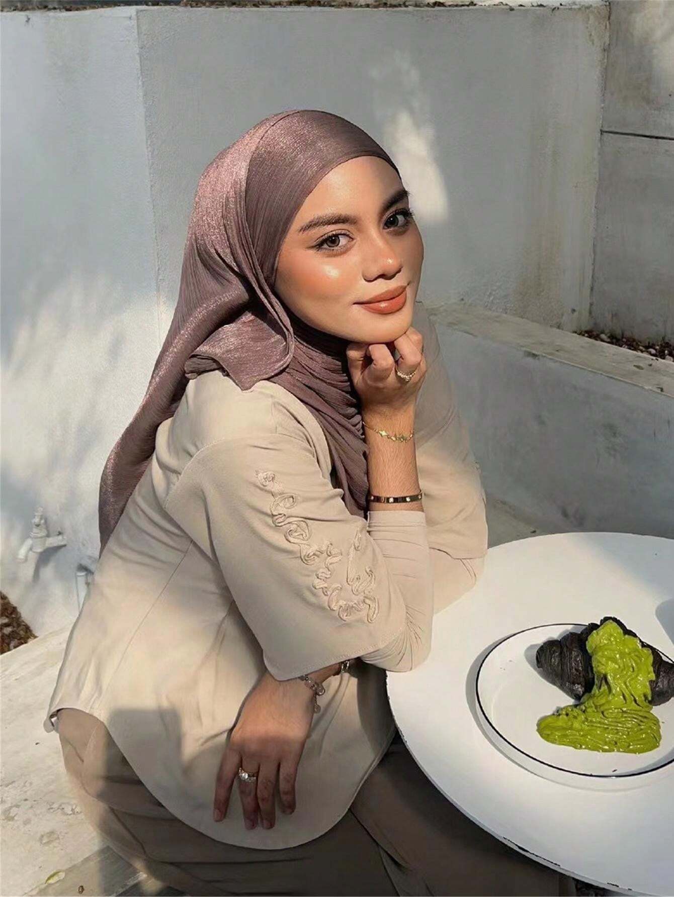 Basic Solid Color Silk Hijab