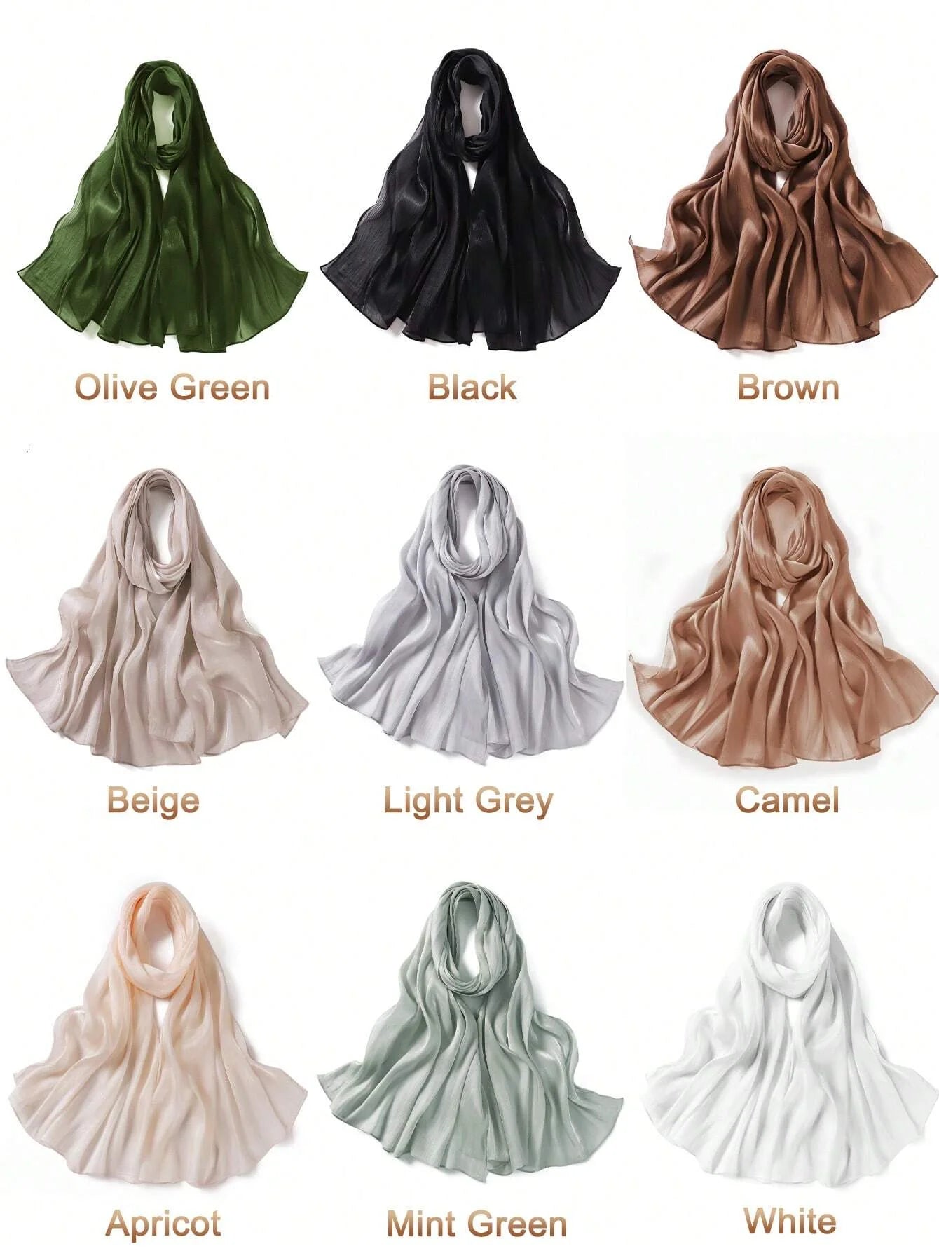 Sparkling Metallic Women Hijab Scarf