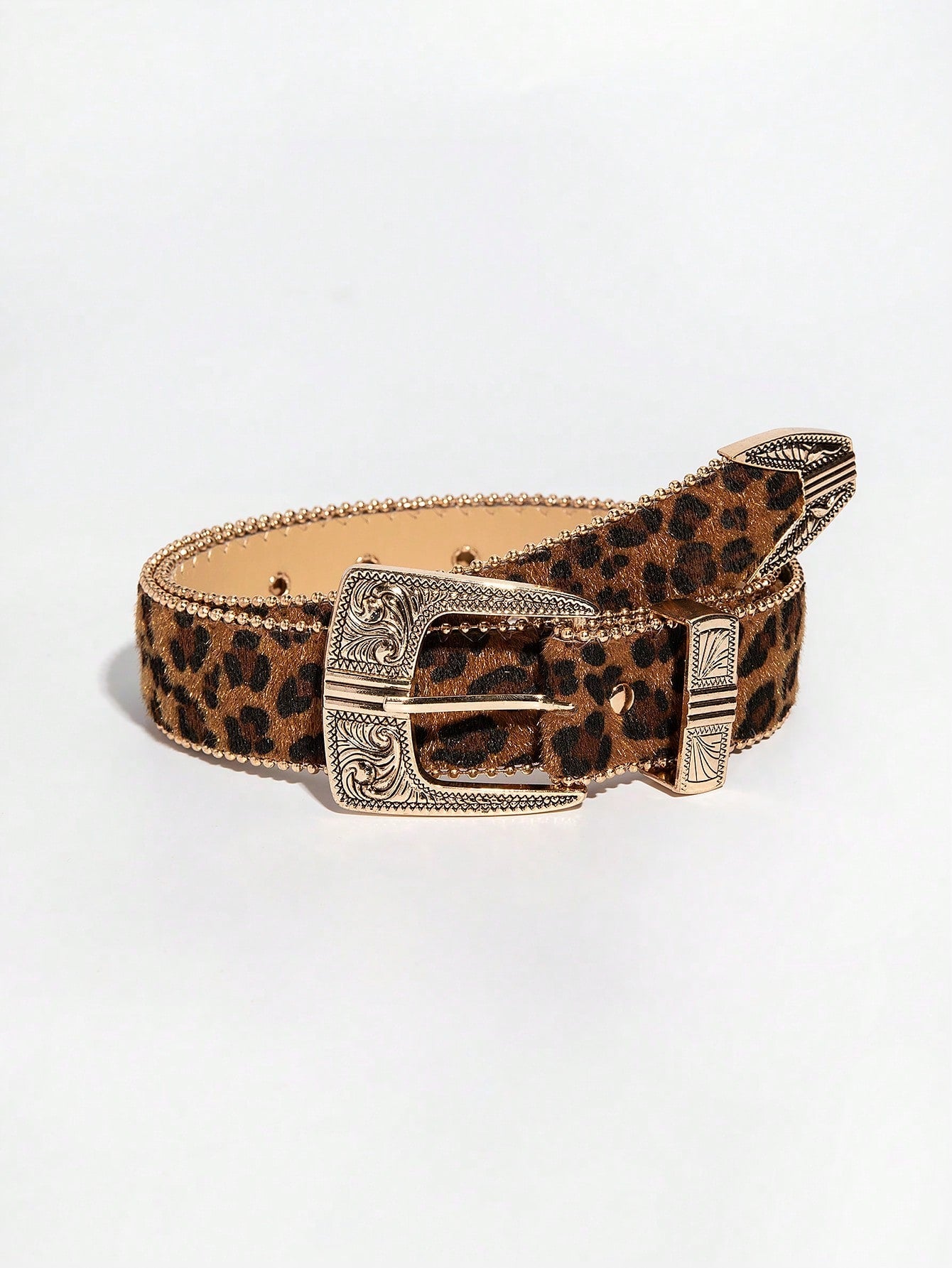 Multicolor Flower Embossed Belt