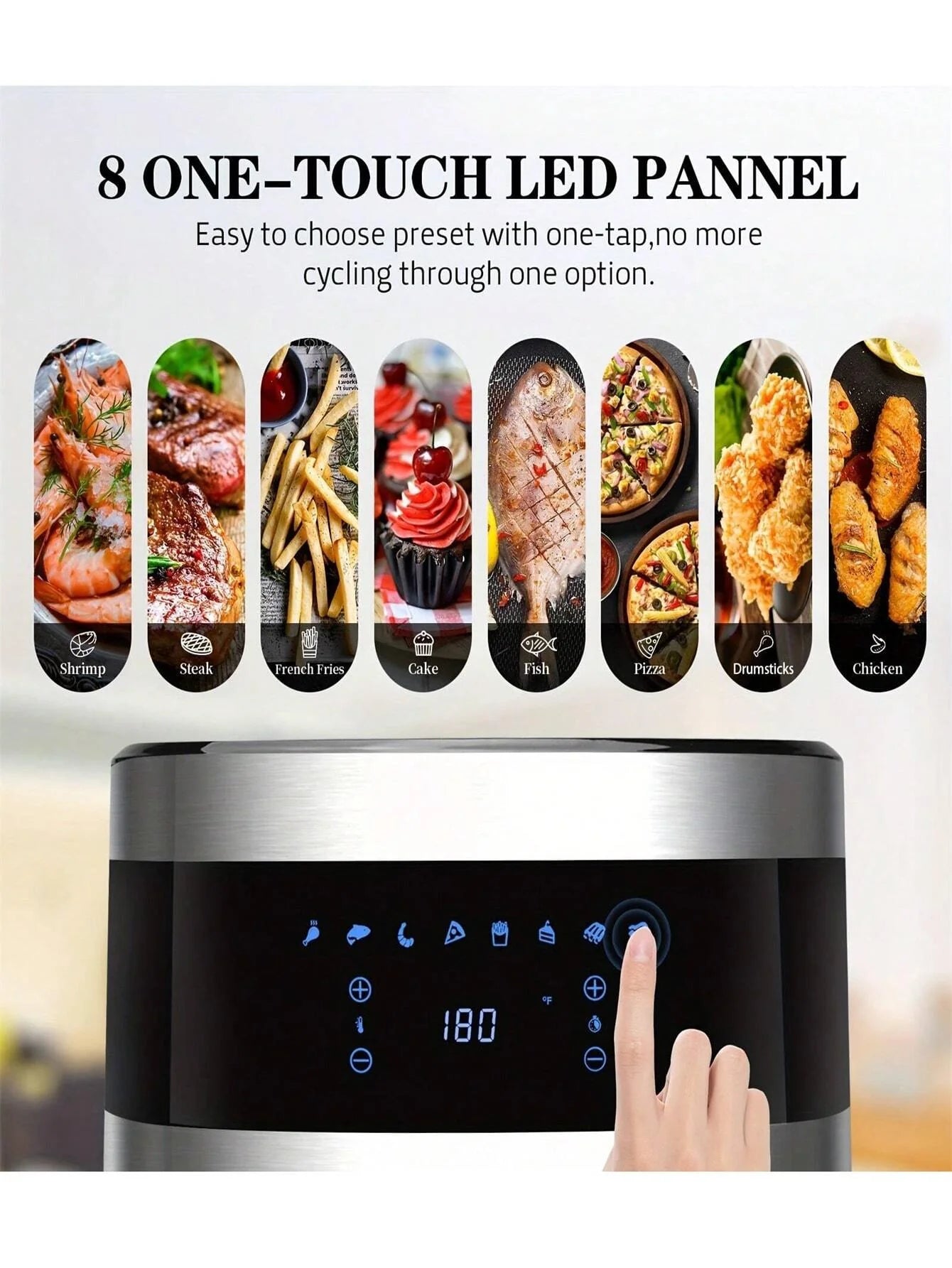 KitCook 6.8QT Digital Air Fryer