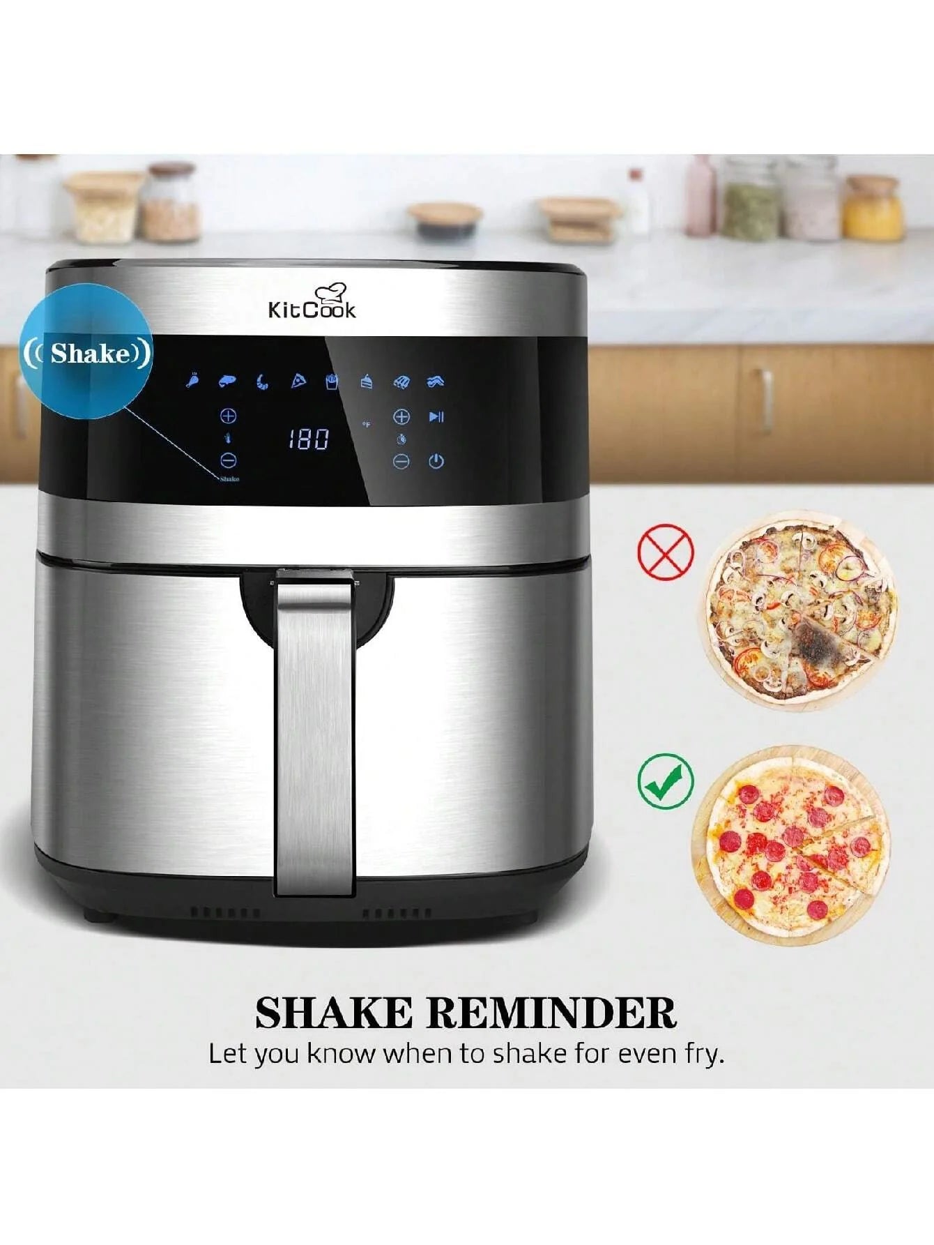 KitCook 6.8QT Digital Air Fryer