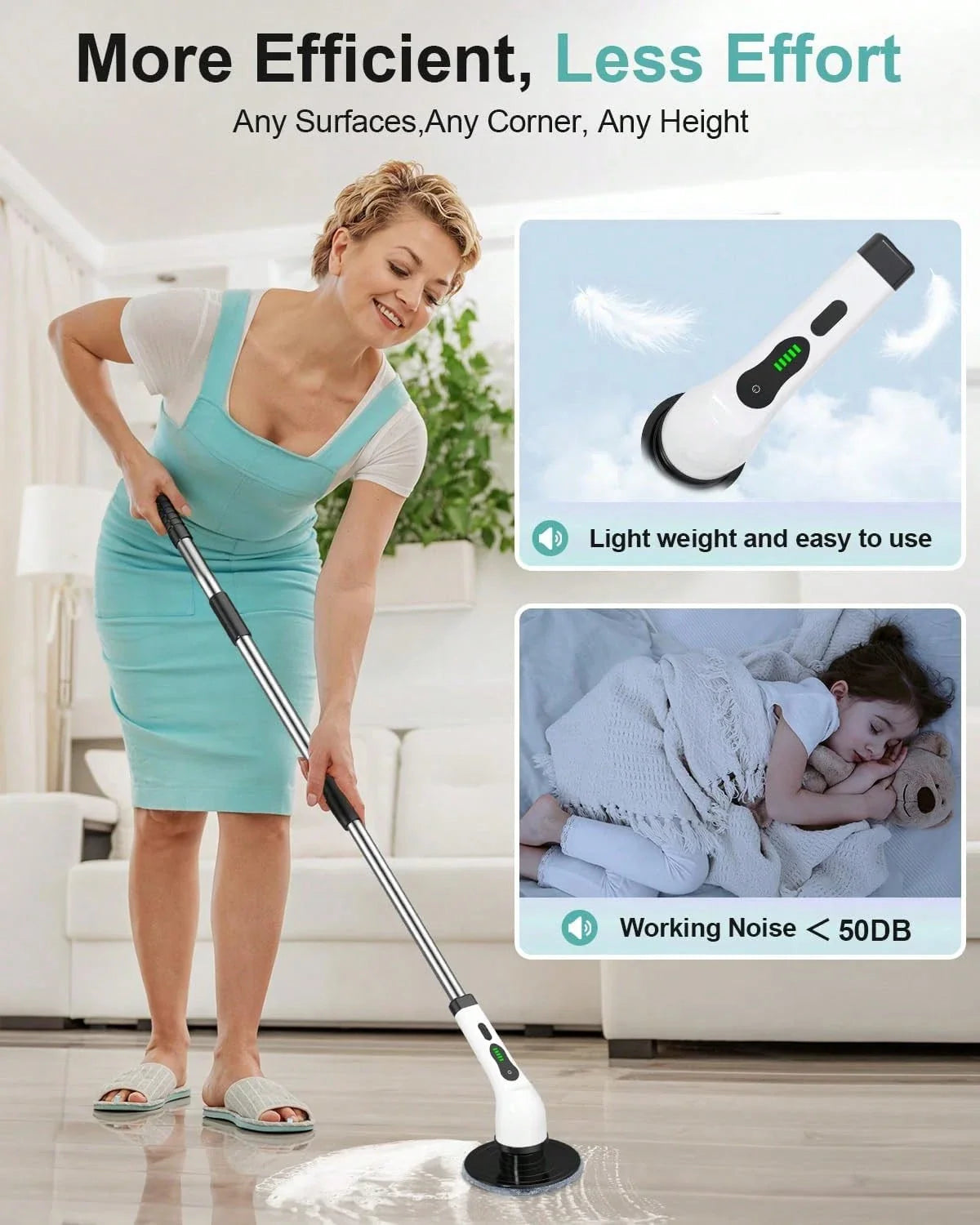 Cordless Electric Spin Scrubber