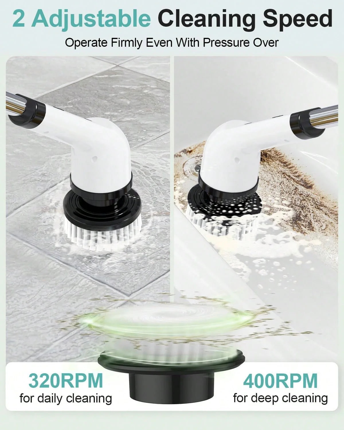 Cordless Electric Spin Scrubber