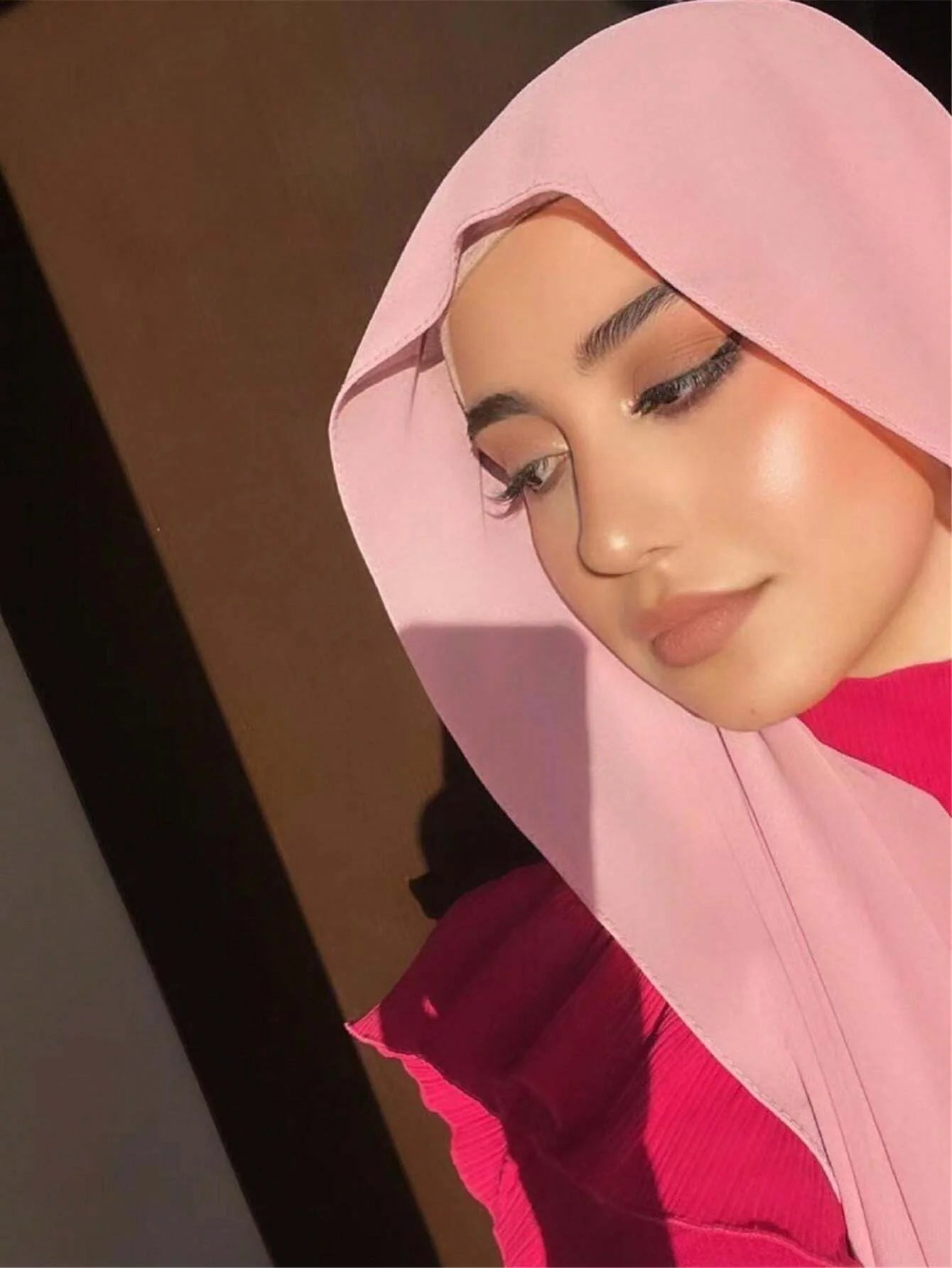 Faux Pearl Chiffon Hijab Scarf