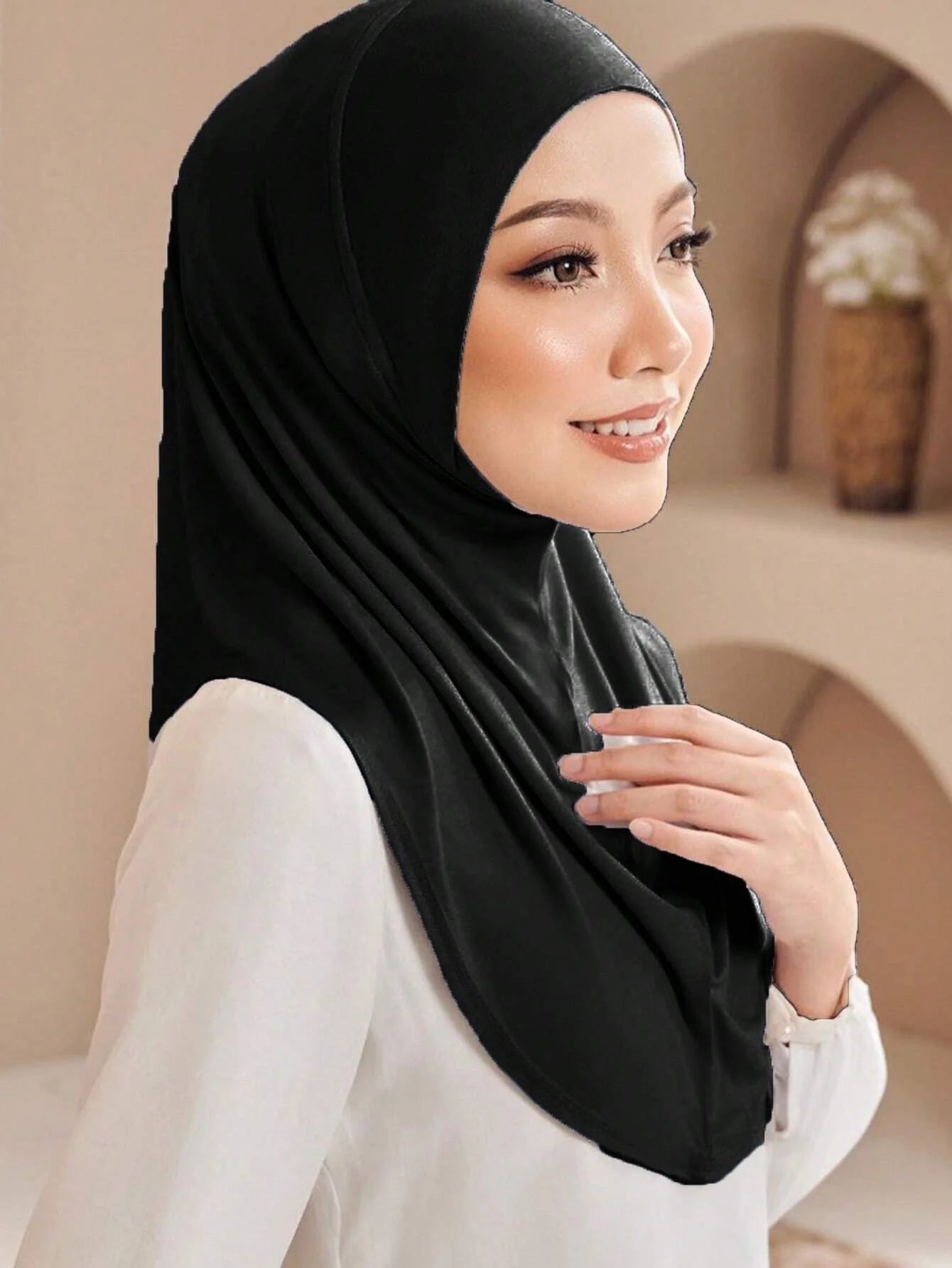 L Size Viscose Instant Hijab