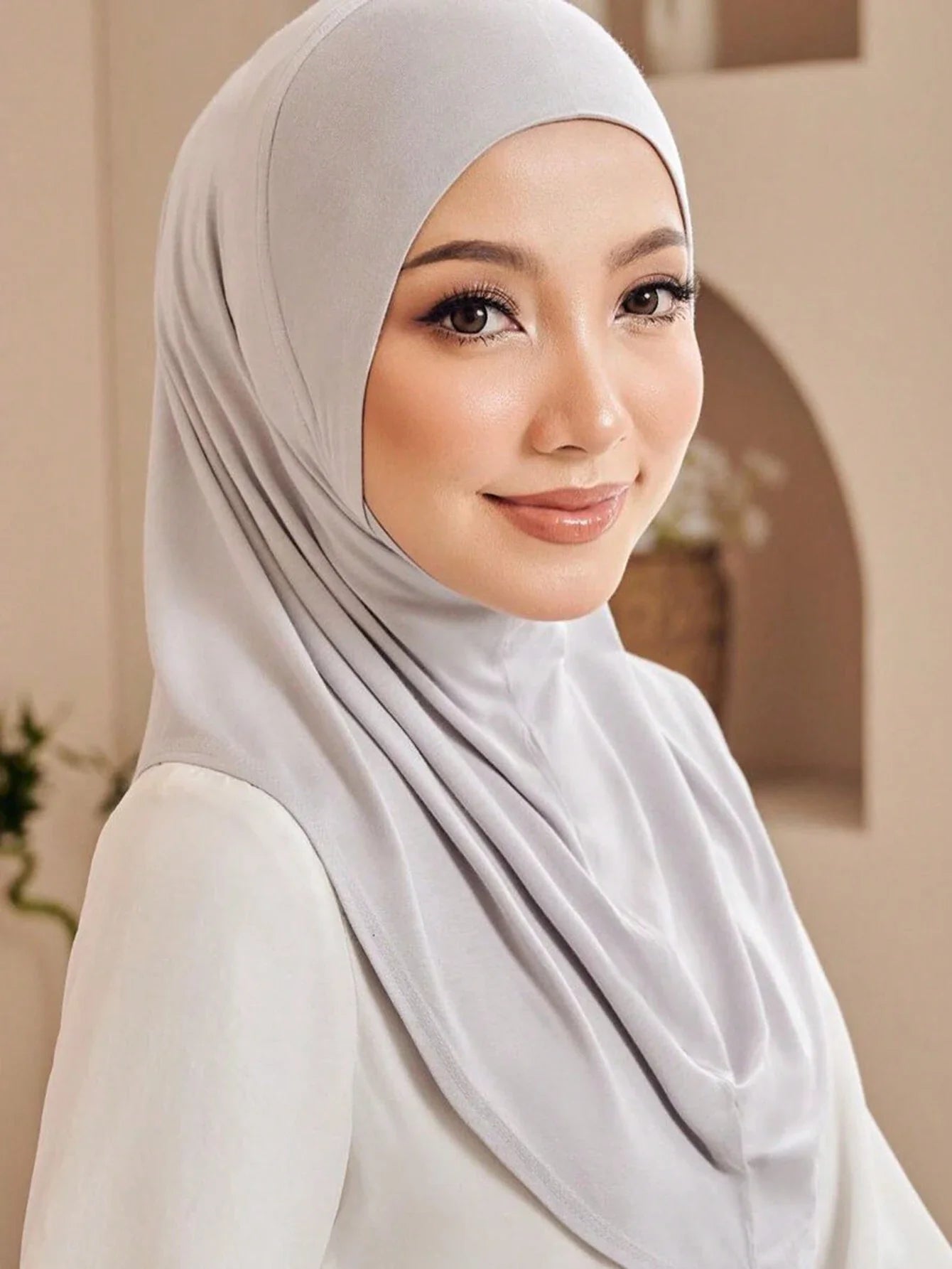 L Size Viscose Instant Hijab