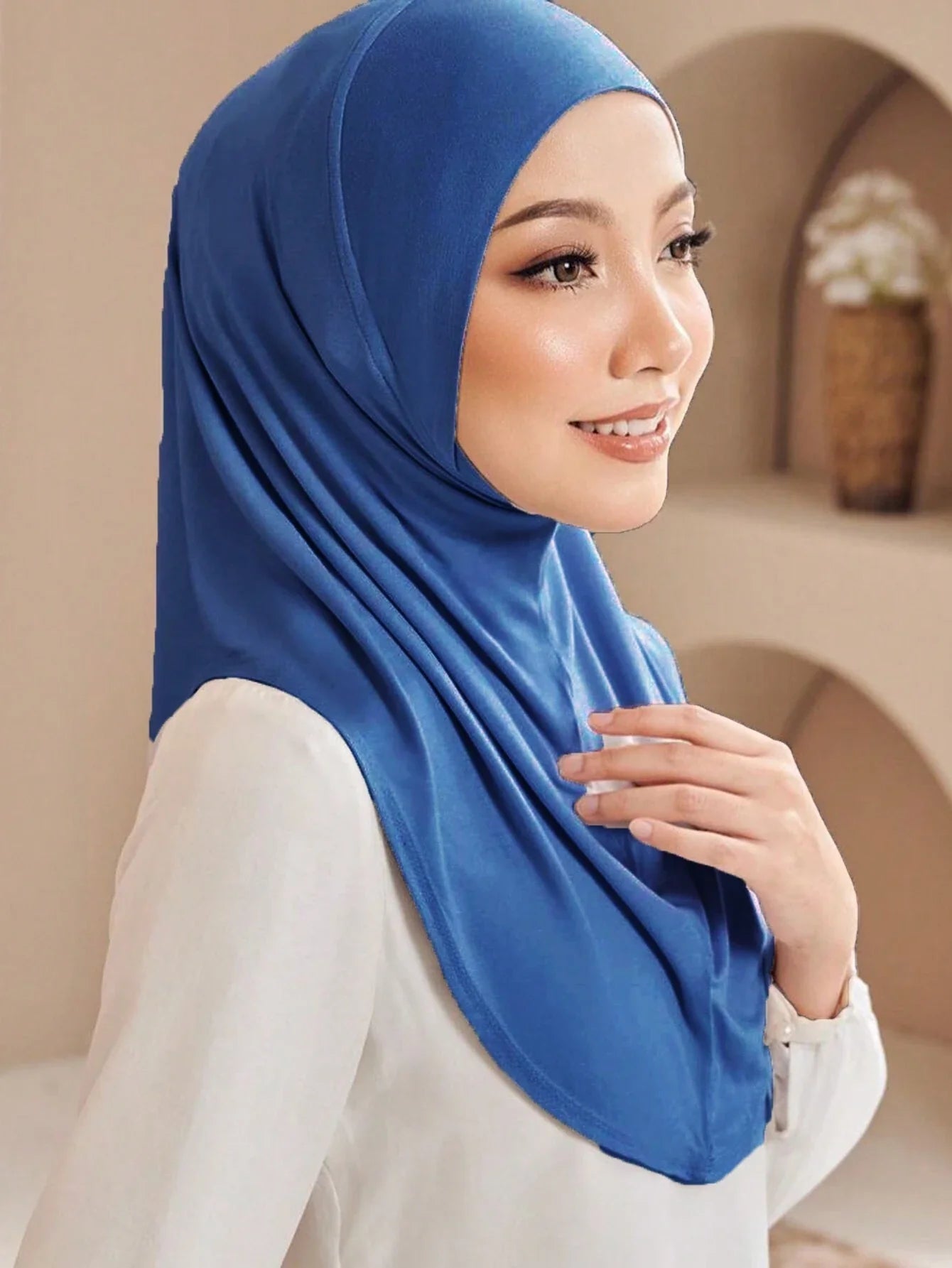 L Size Viscose Instant Hijab