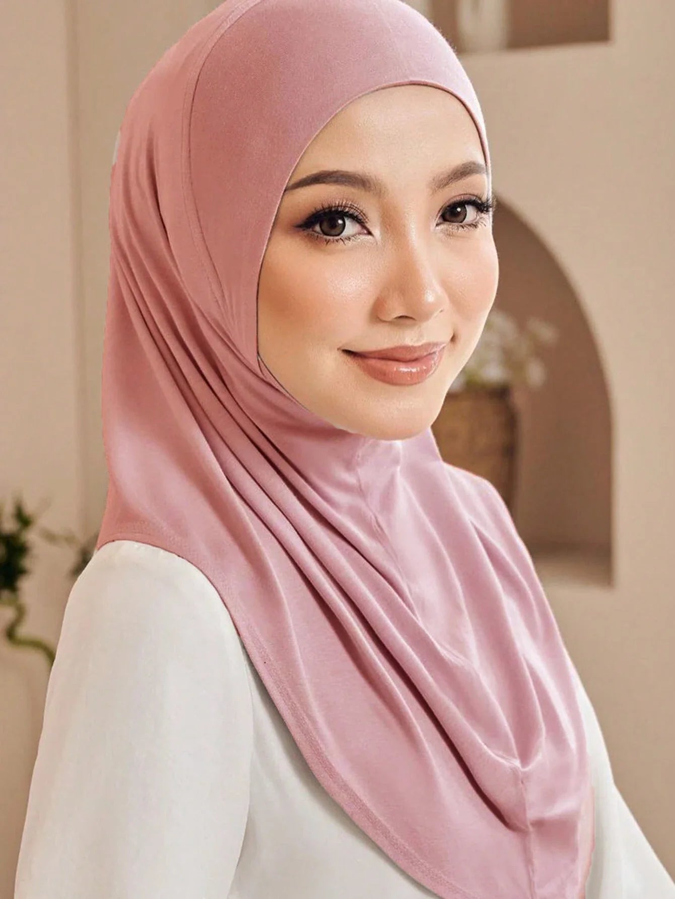 L Size Viscose Instant Hijab