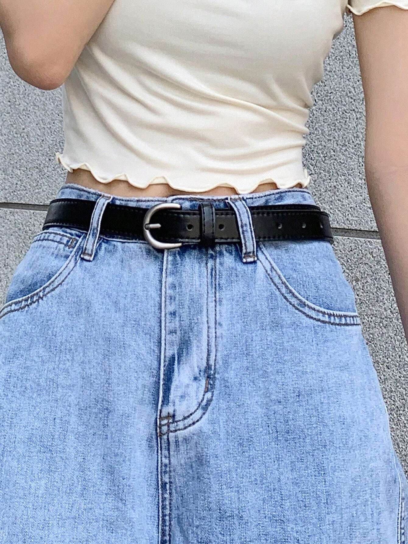 DAZY Letter Buckle Belt