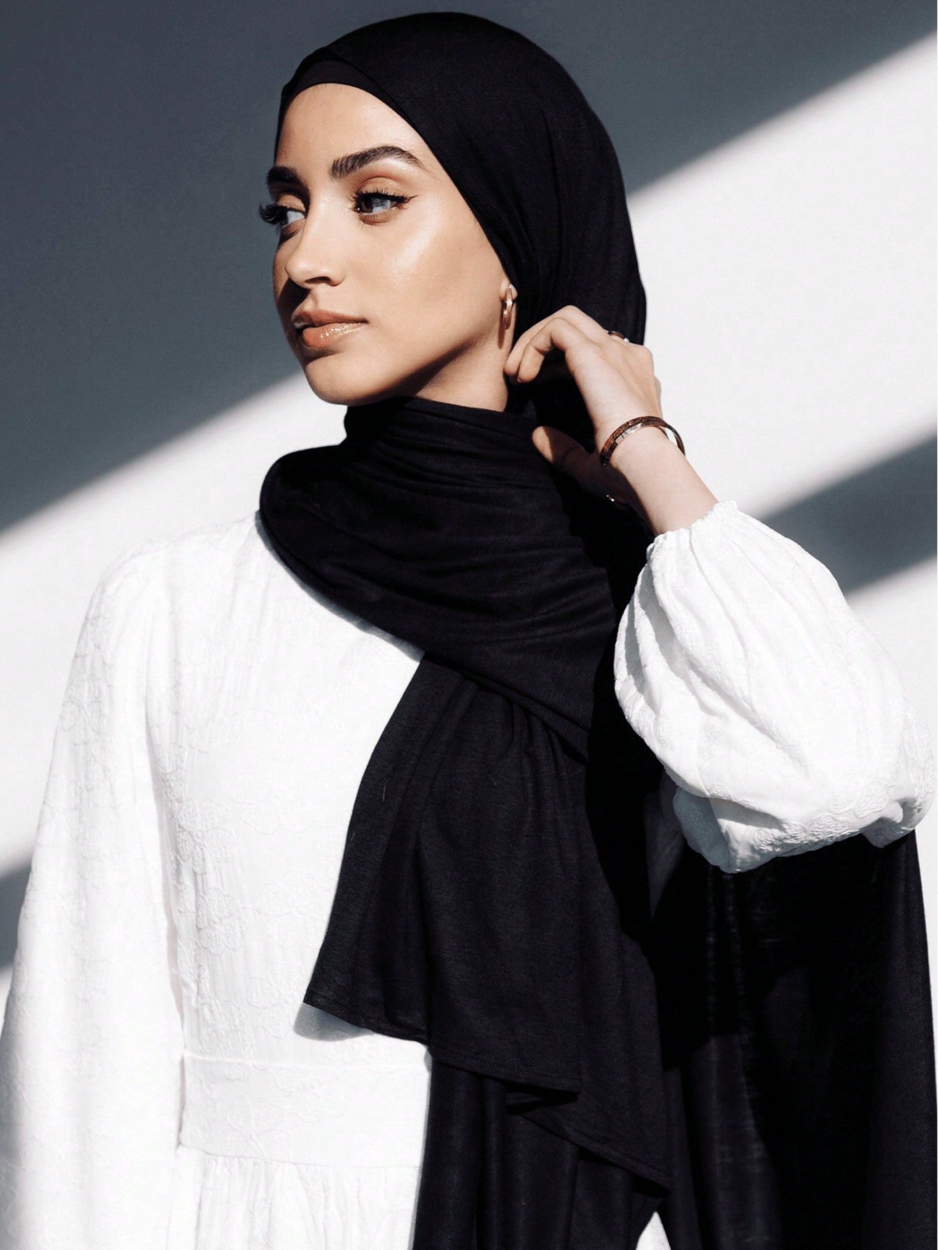 2PCS Jersey Hijab Undercap Set
