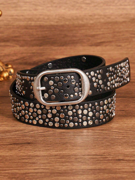 Women’s Punk Rivet Metal Belt