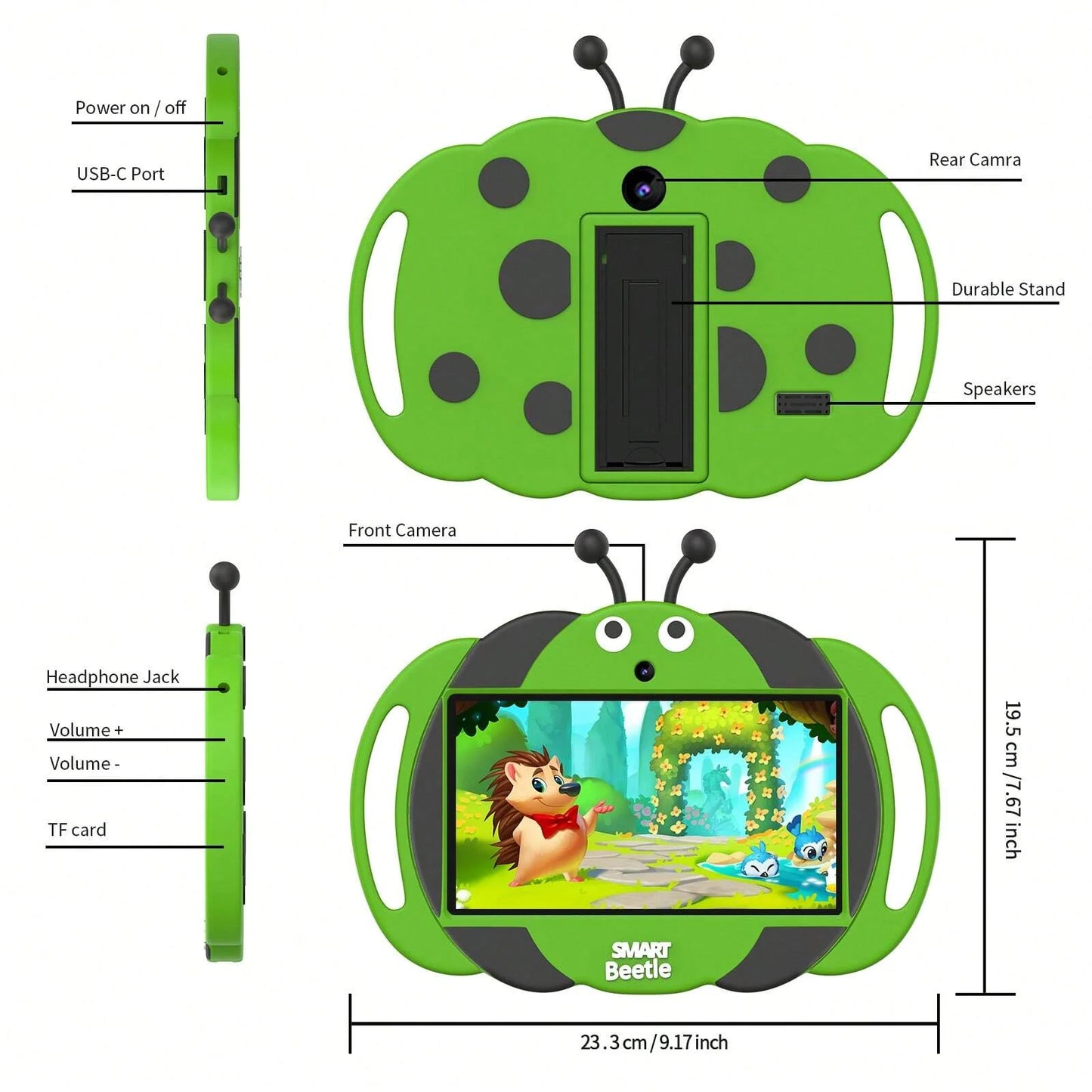 PRITOM 7-Inch Kids Learning Tablet