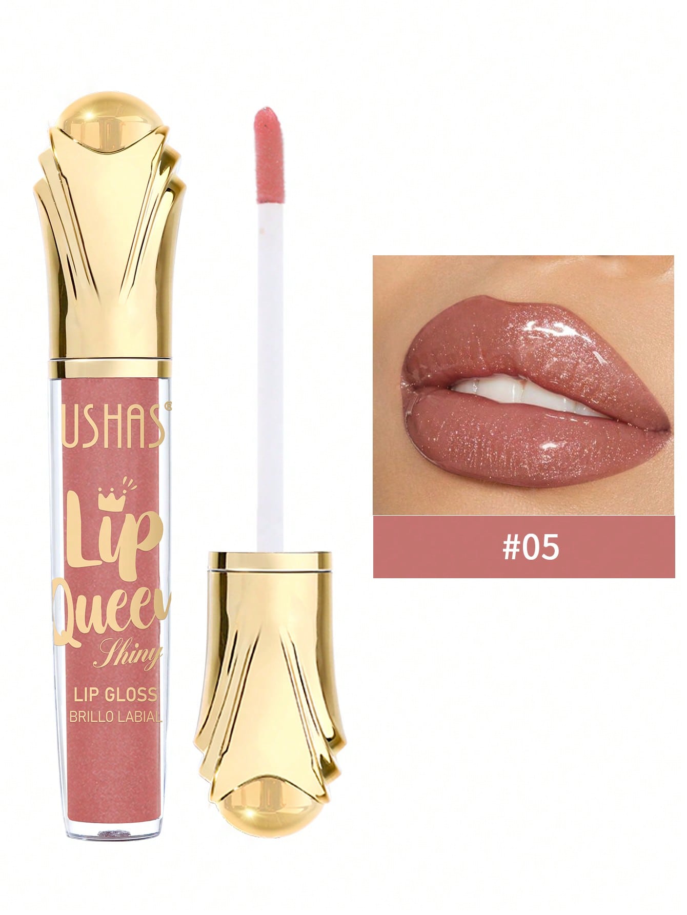 Ushas 6-Color Glitter Lipsticks