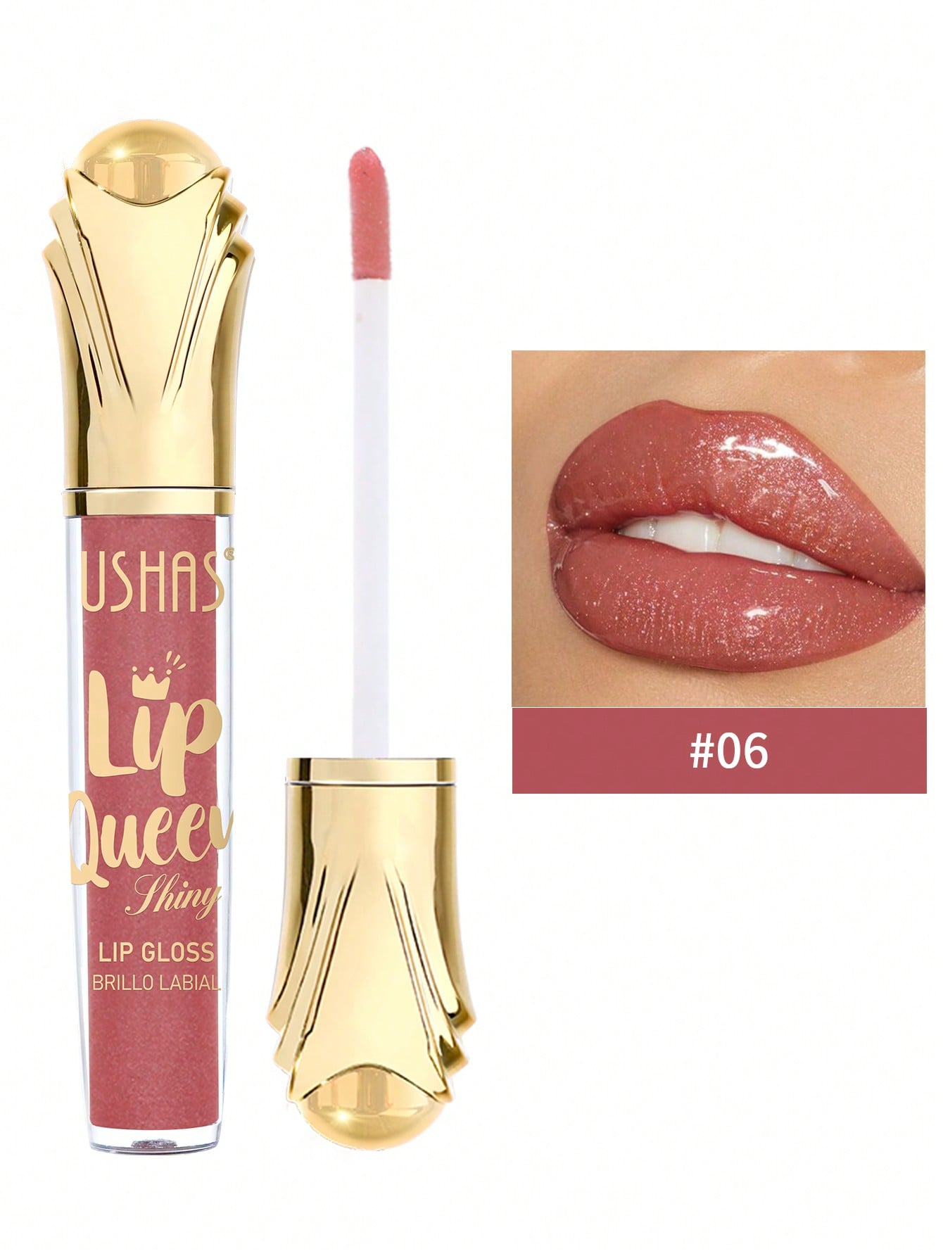 Ushas 6-Color Glitter Lipsticks