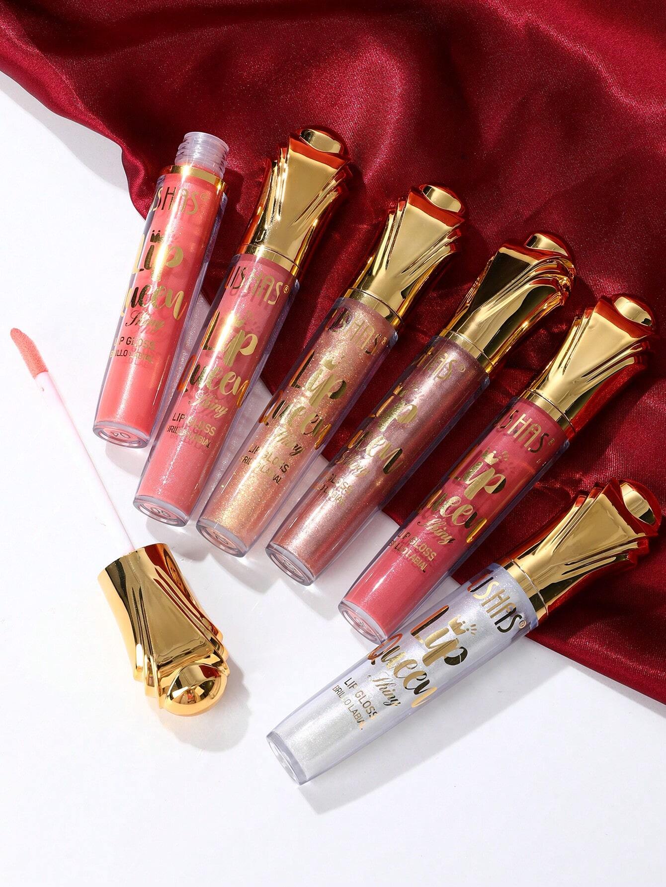 Ushas 6-Color Glitter Lipsticks