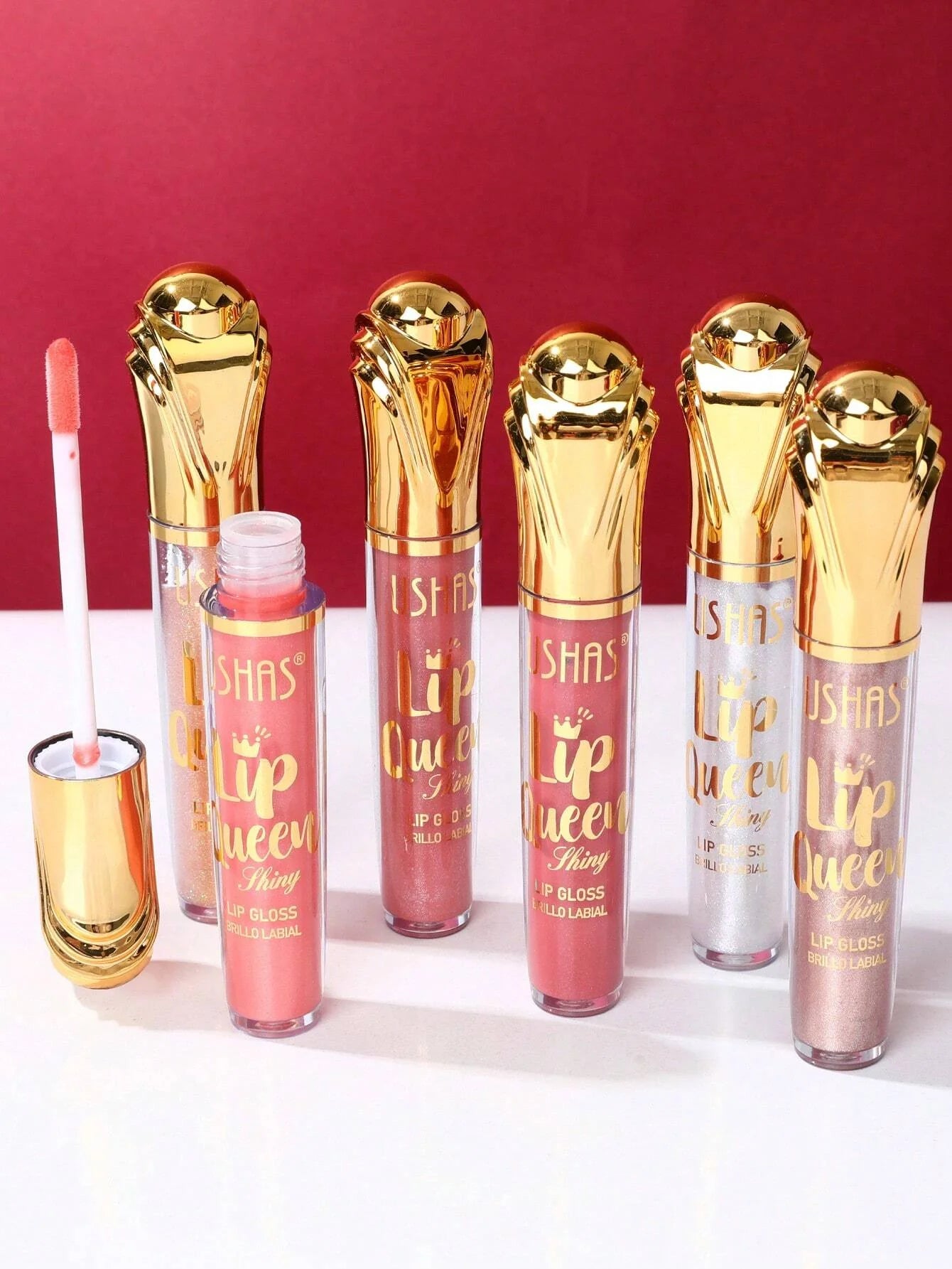 Ushas 6-Color Glitter Lipsticks
