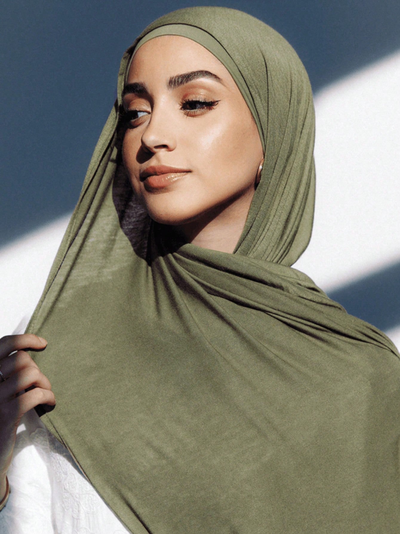 2PCS Jersey Hijab Undercap Set