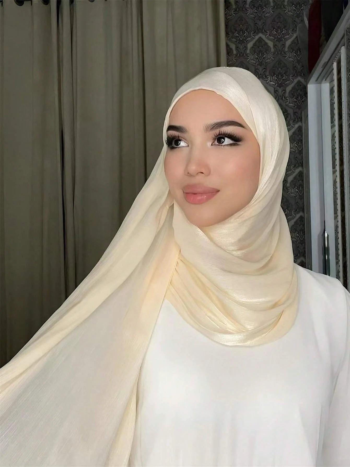 Basic Solid Color Silk Hijab