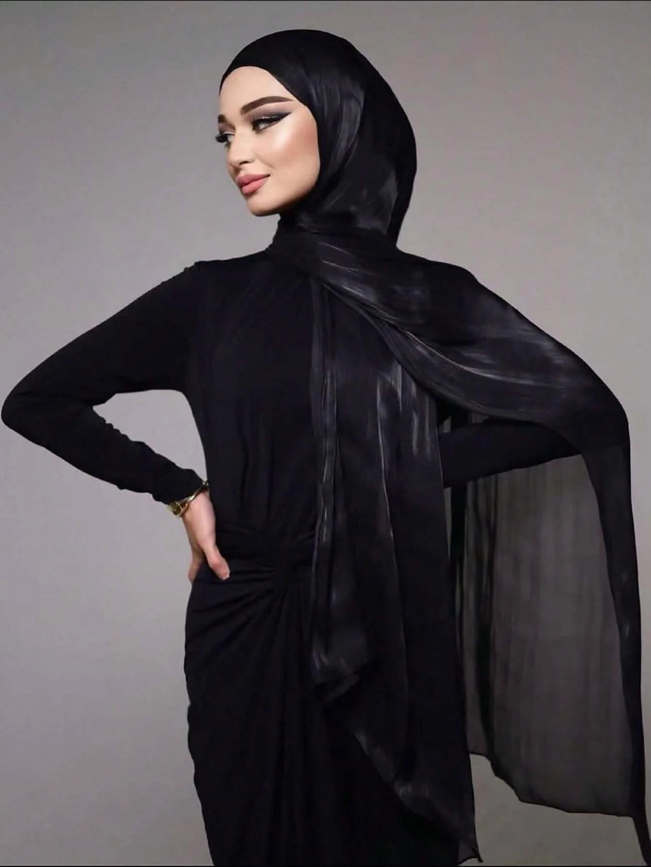 Basic Solid Color Silk Hijab