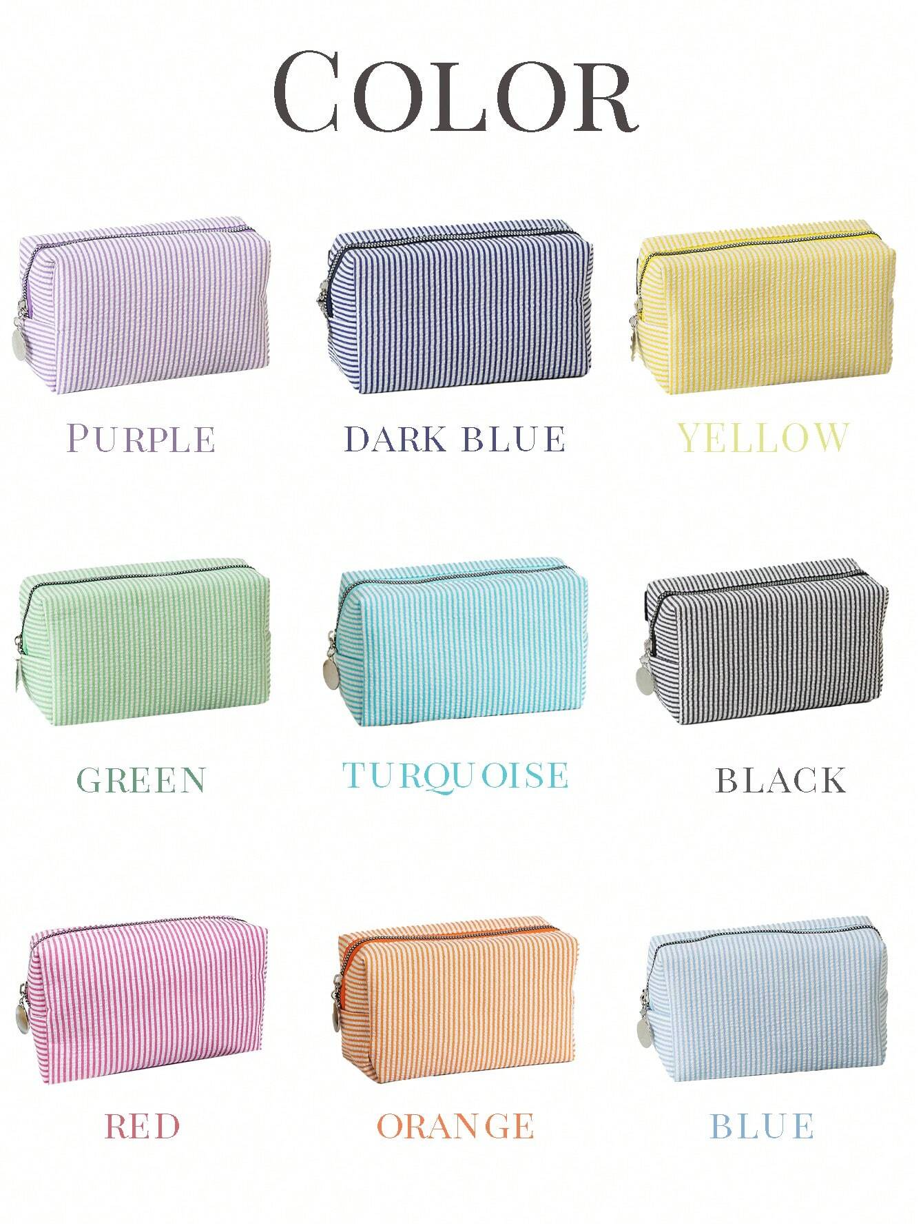 Women’s Personalized Embroidered Makeup Bag