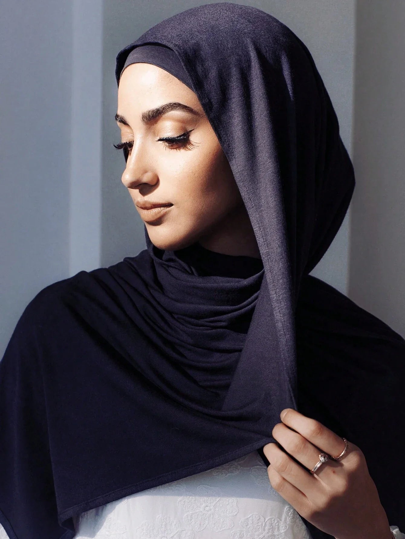 2PCS Jersey Hijab Undercap Set
