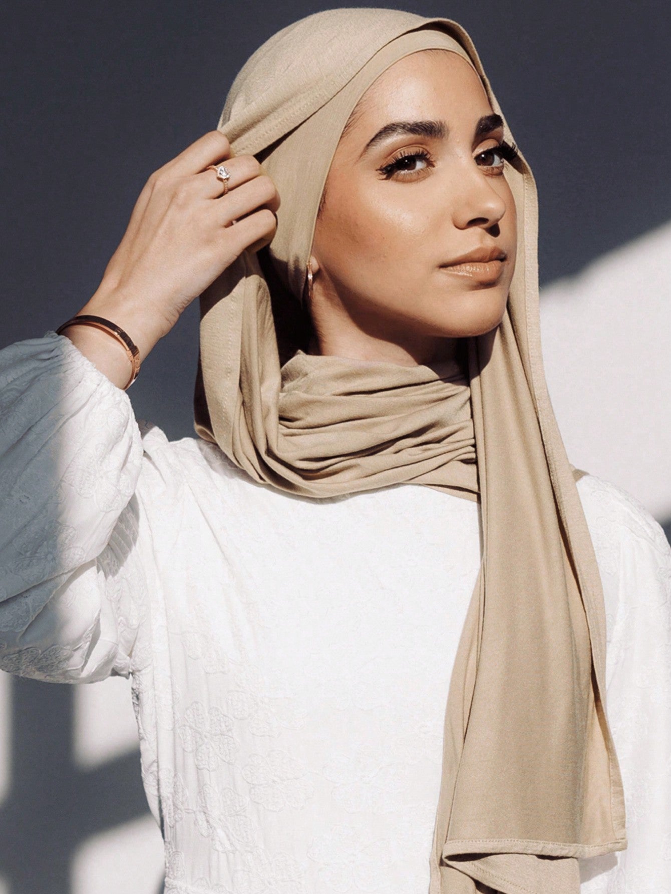 2PCS Jersey Hijab Undercap Set