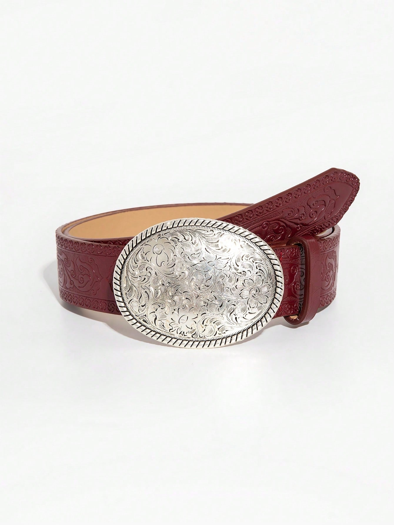 Retro Dragon Buckle Leather Belt