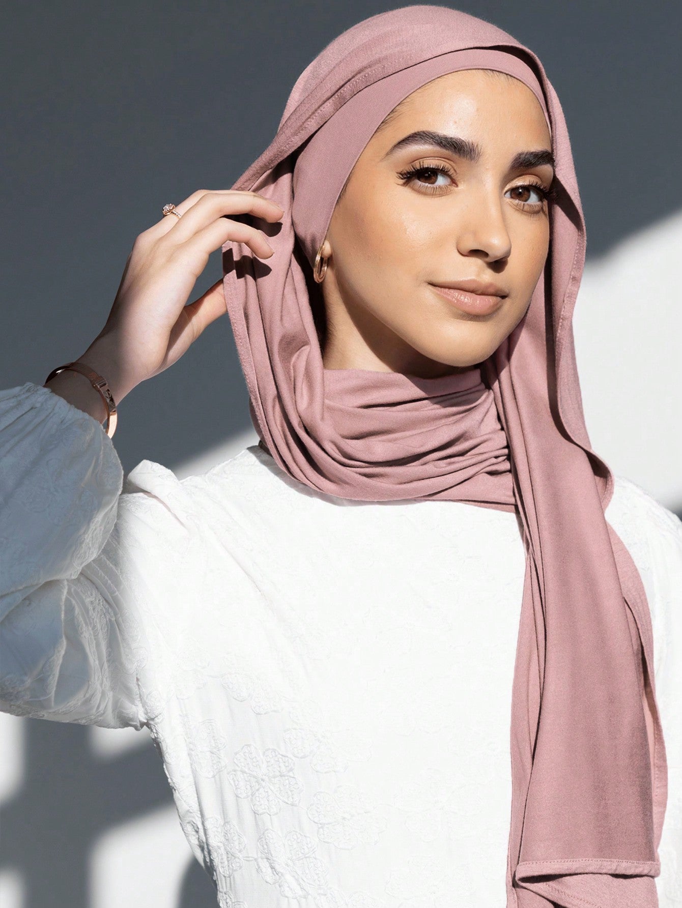 2PCS Jersey Hijab Undercap Set