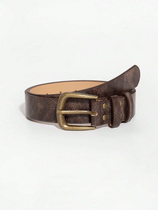 Women's Retro Square Buckle Belt