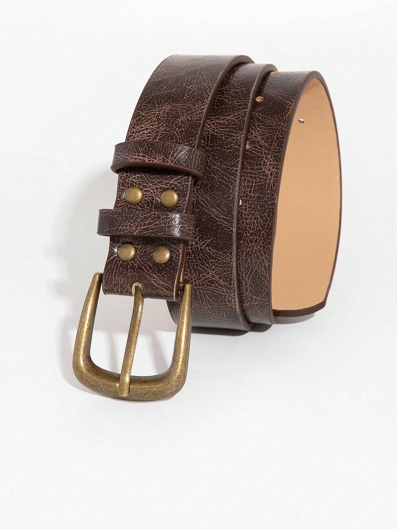 Women's Retro Square Buckle Belt