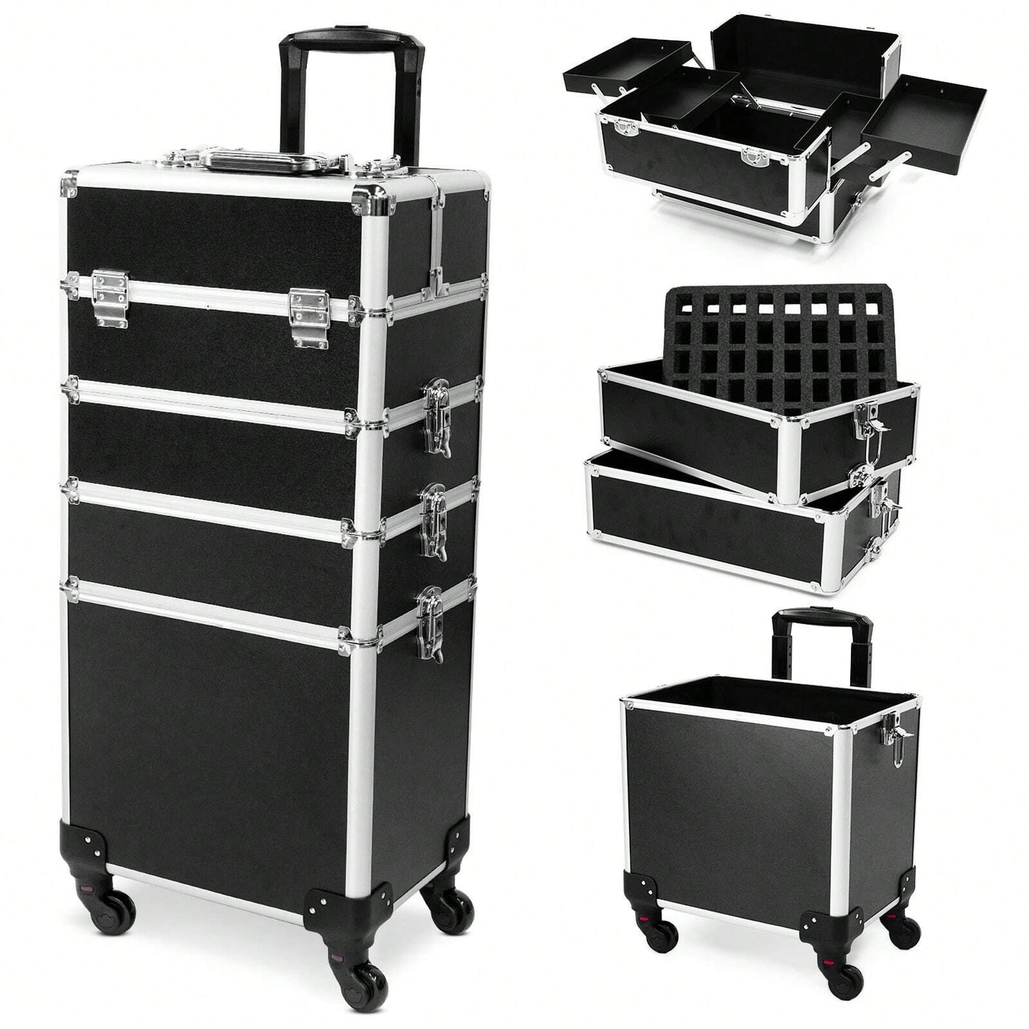 Rolling Large Makeup Train Case