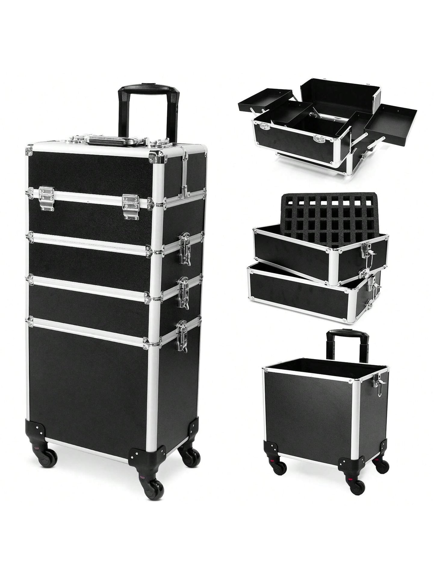 Rolling Large Makeup Train Case