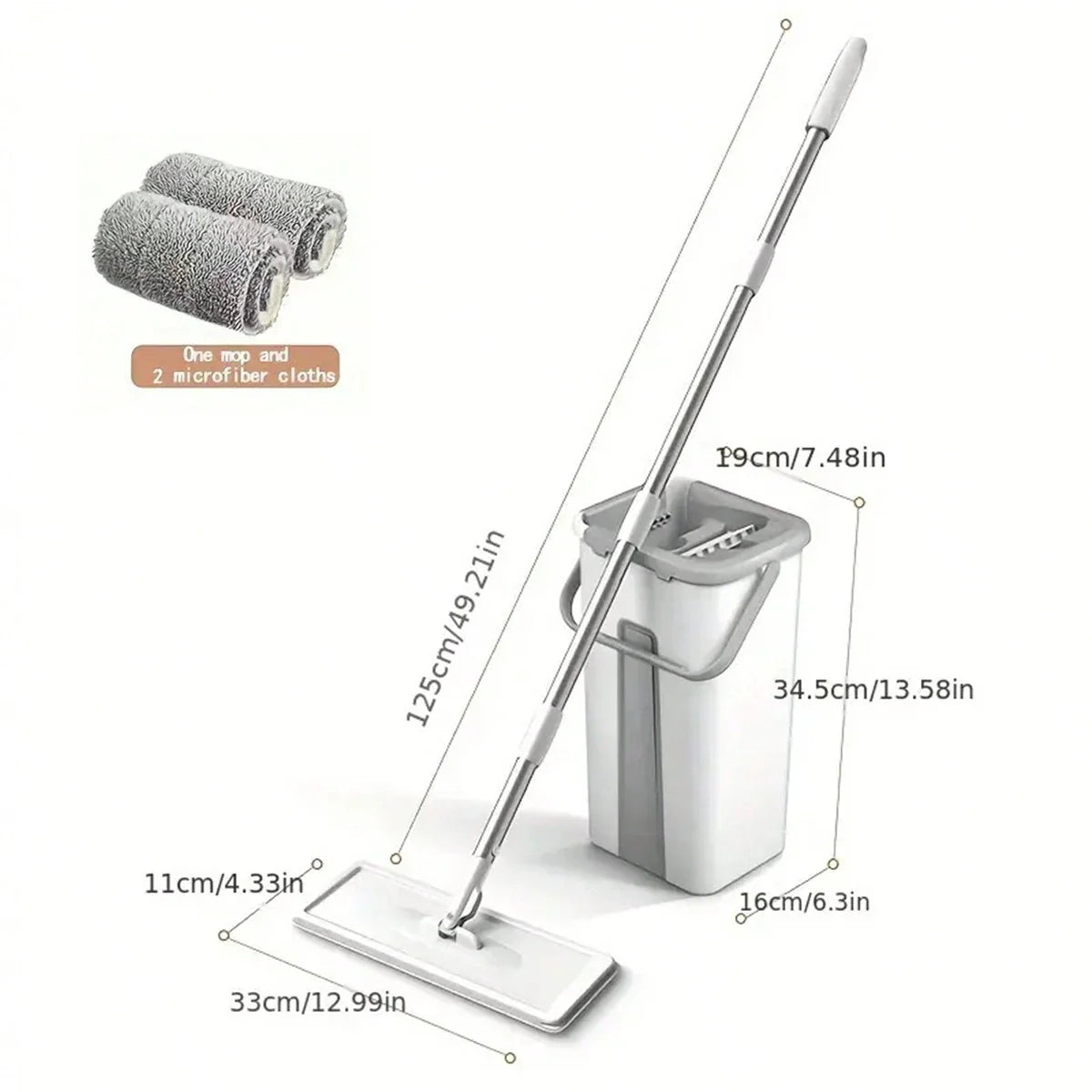 Household Flat Mop Bucket Set
