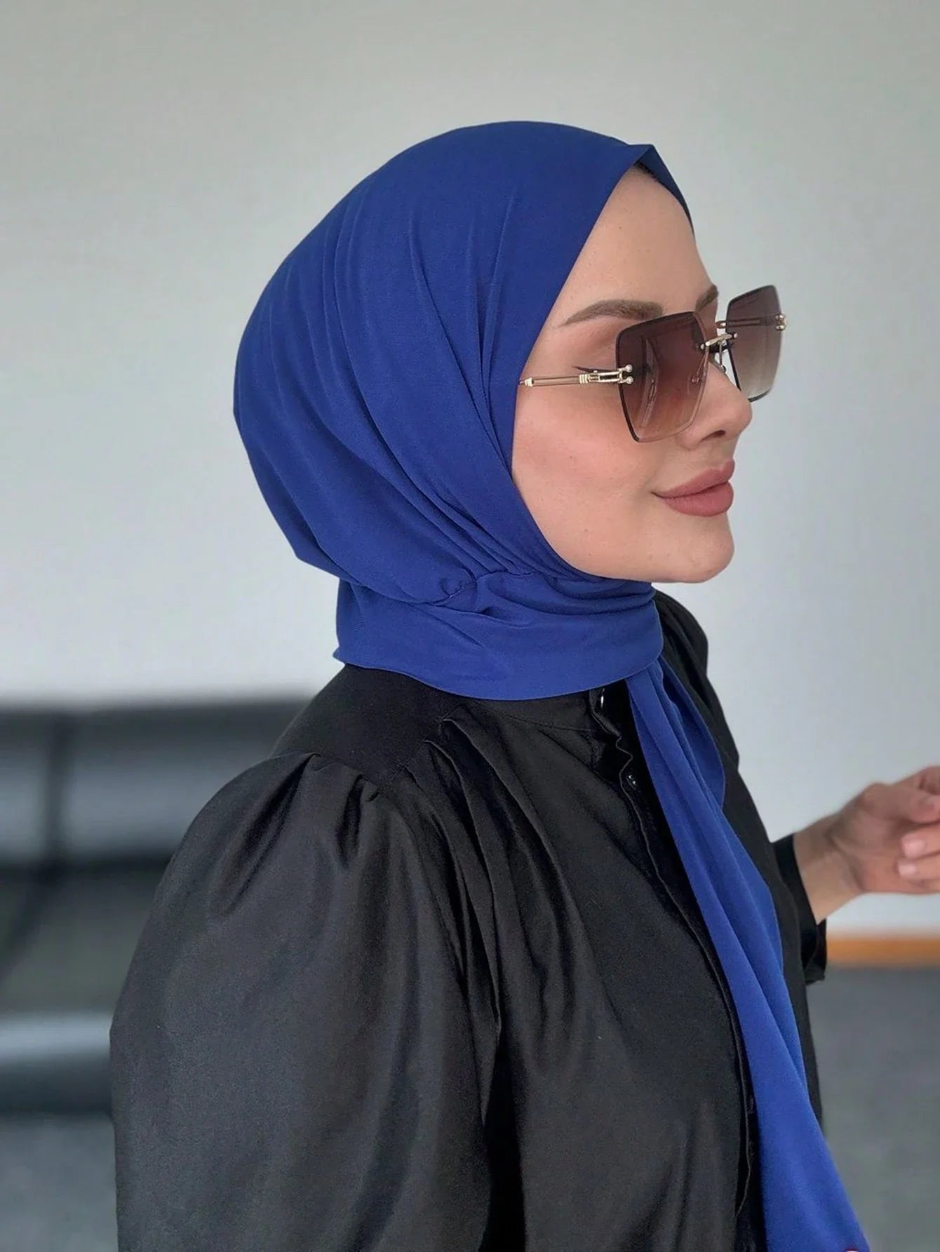 Instant Button Fastened Hijab