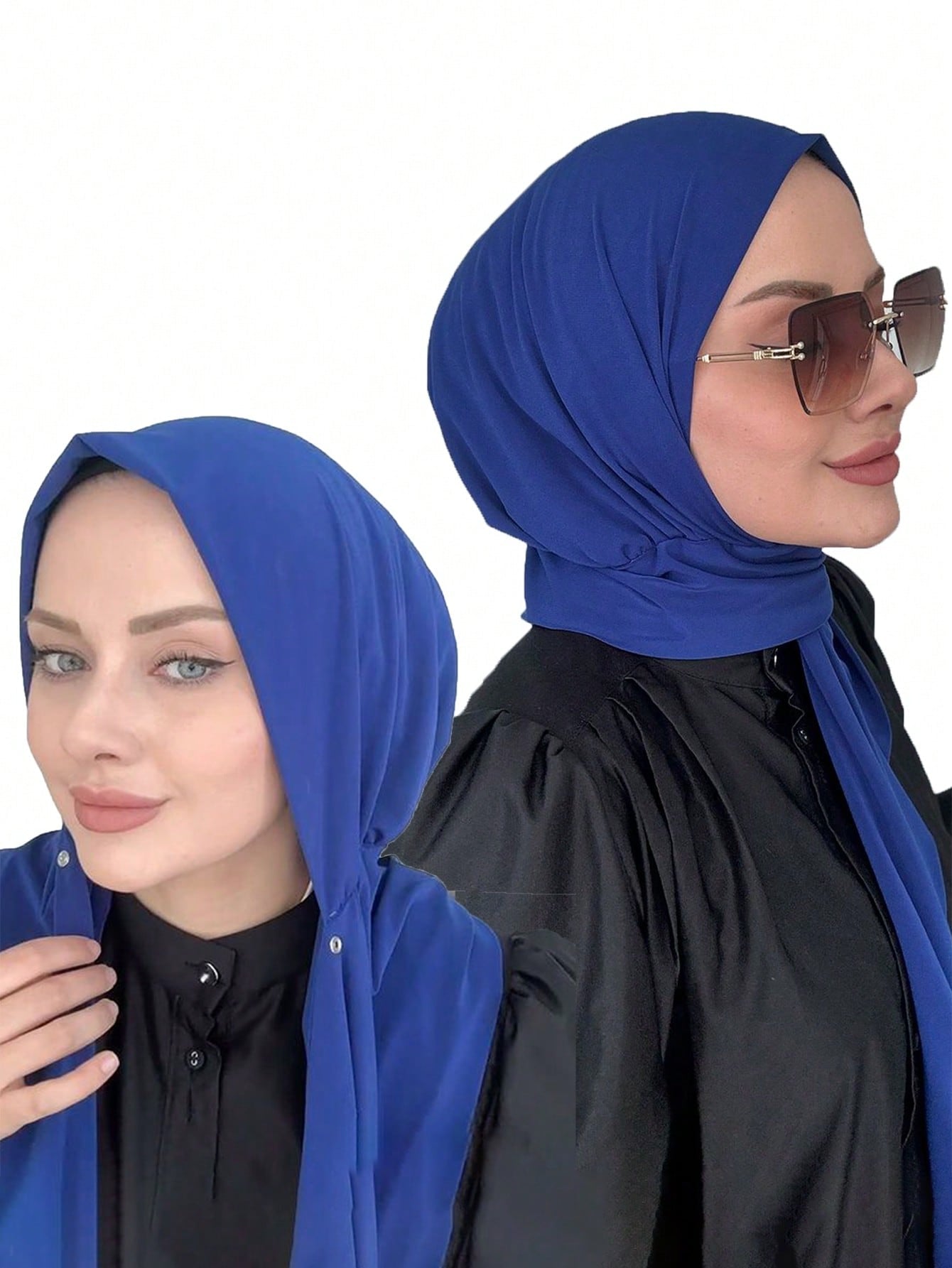 Instant Button Fastened Hijab
