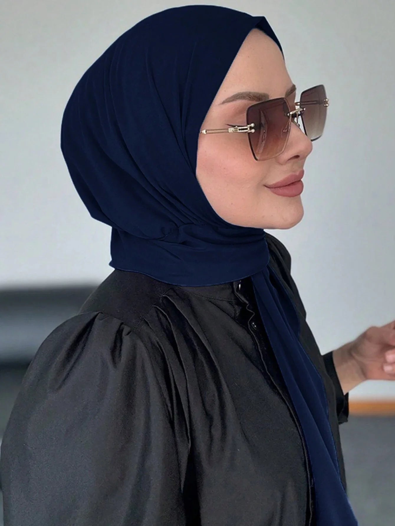 Instant Button Fastened Hijab
