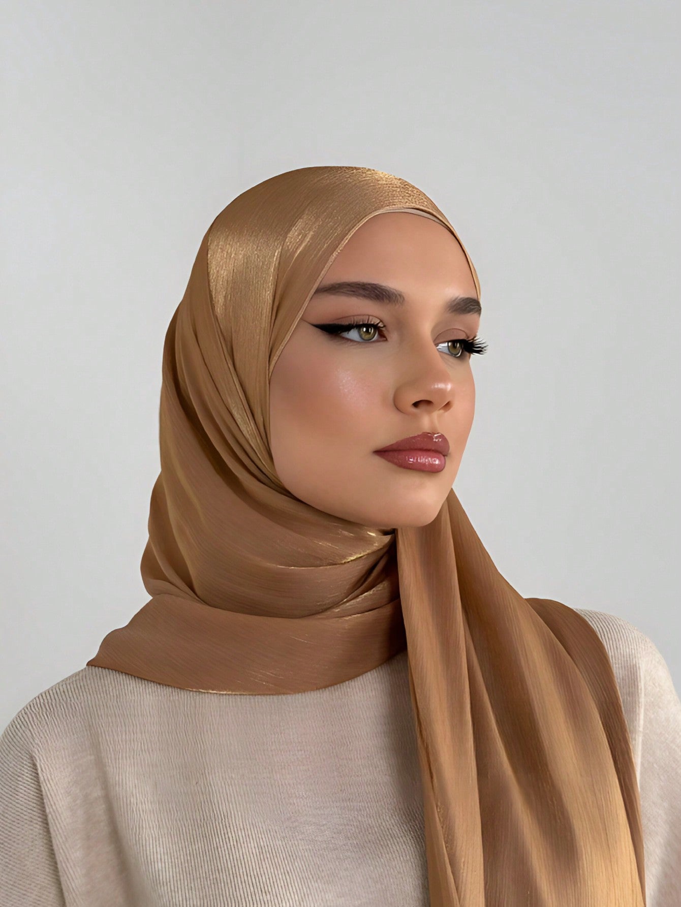 Basic Solid Color Silk Hijab