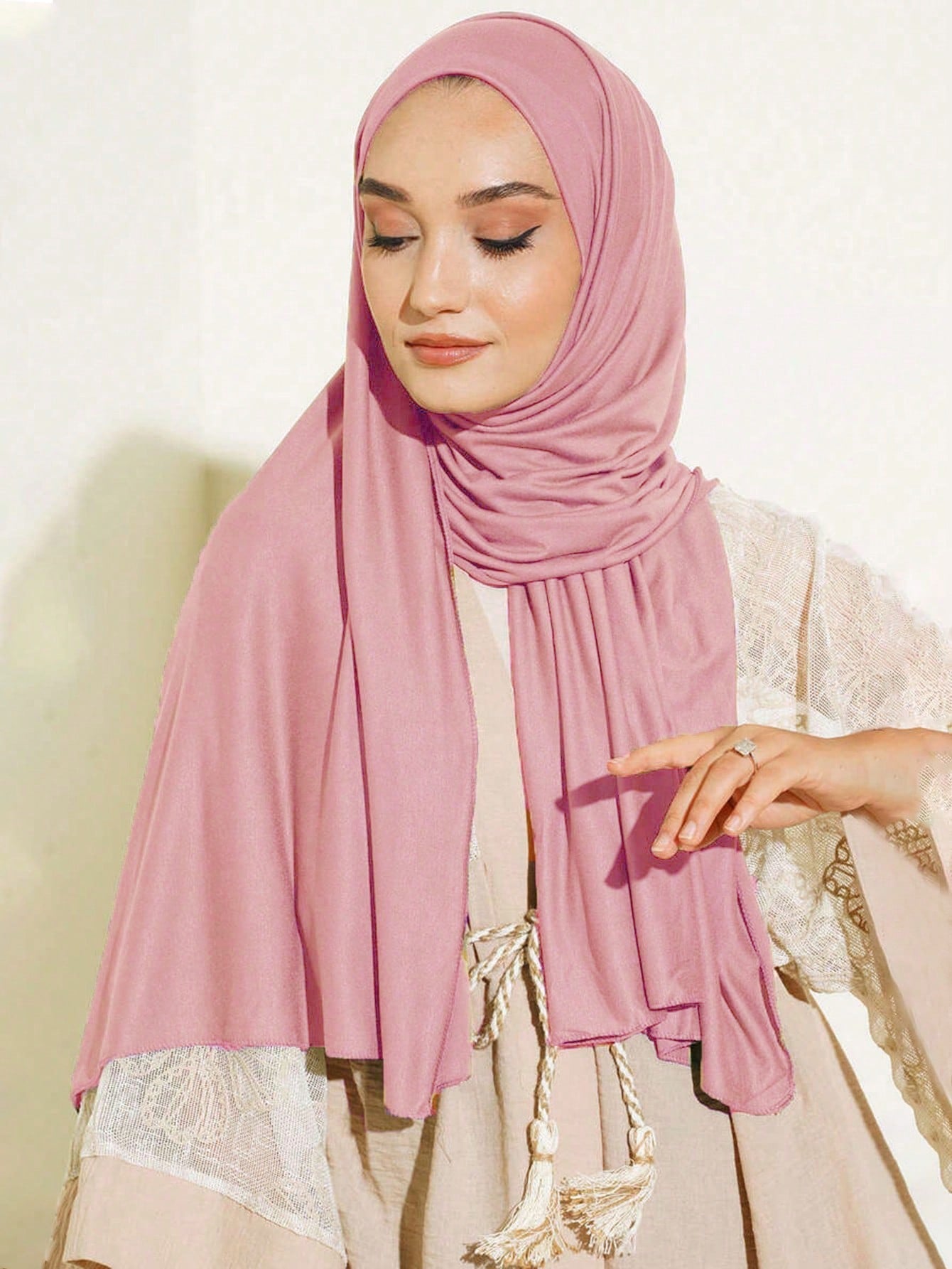 Large Elegant Women Hijab Scarf