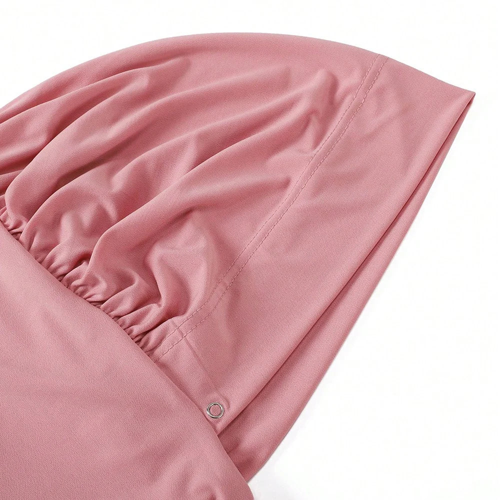 Instant Button Fastened Hijab