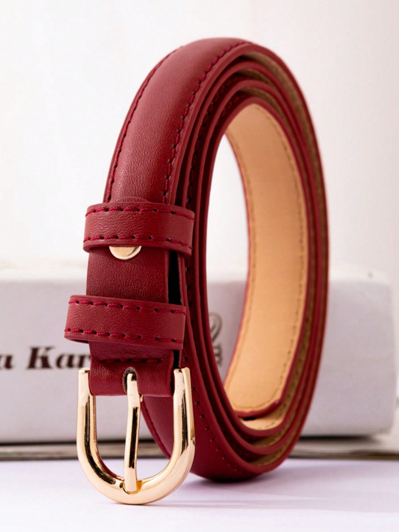 Women’s Black Skinny Fashion Belt