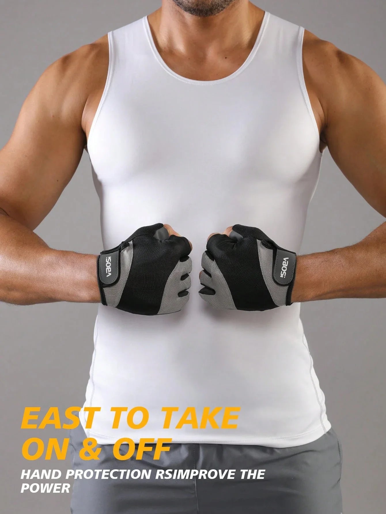 VBOSI Adjustable Breathable Sports Gloves